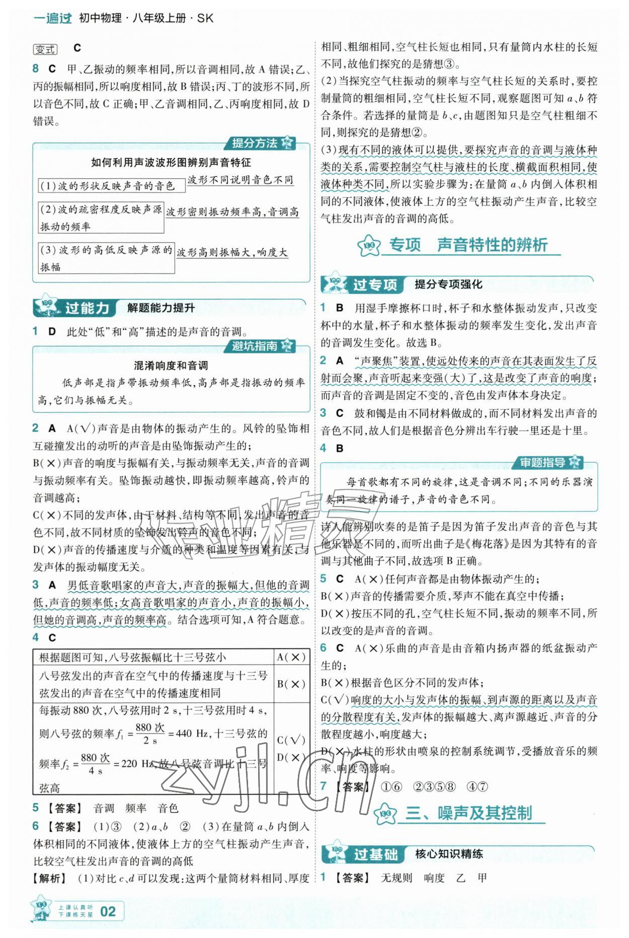 2026年一遍过八年级物理上册苏科版&nbsp;第2页