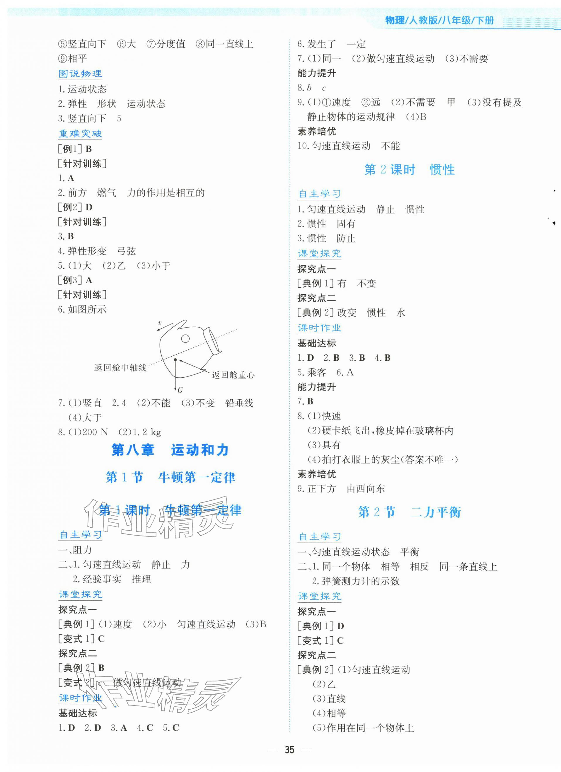 2026年新编基础训练八年级物理下册人教版&nbsp;第3页