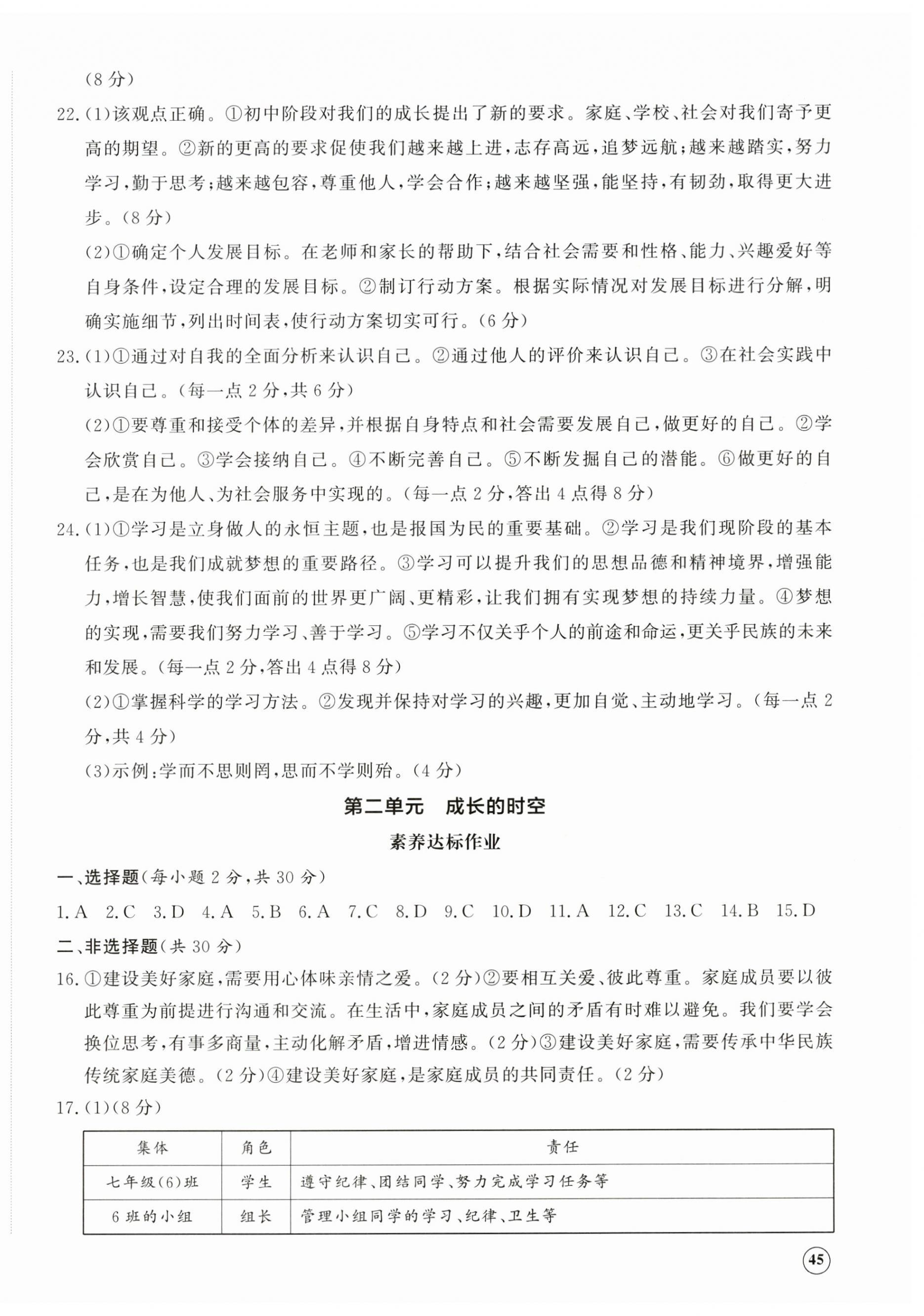 2026年精练课堂分层作业七年级道德与法治上册人教版临沂专版&nbsp;第2页