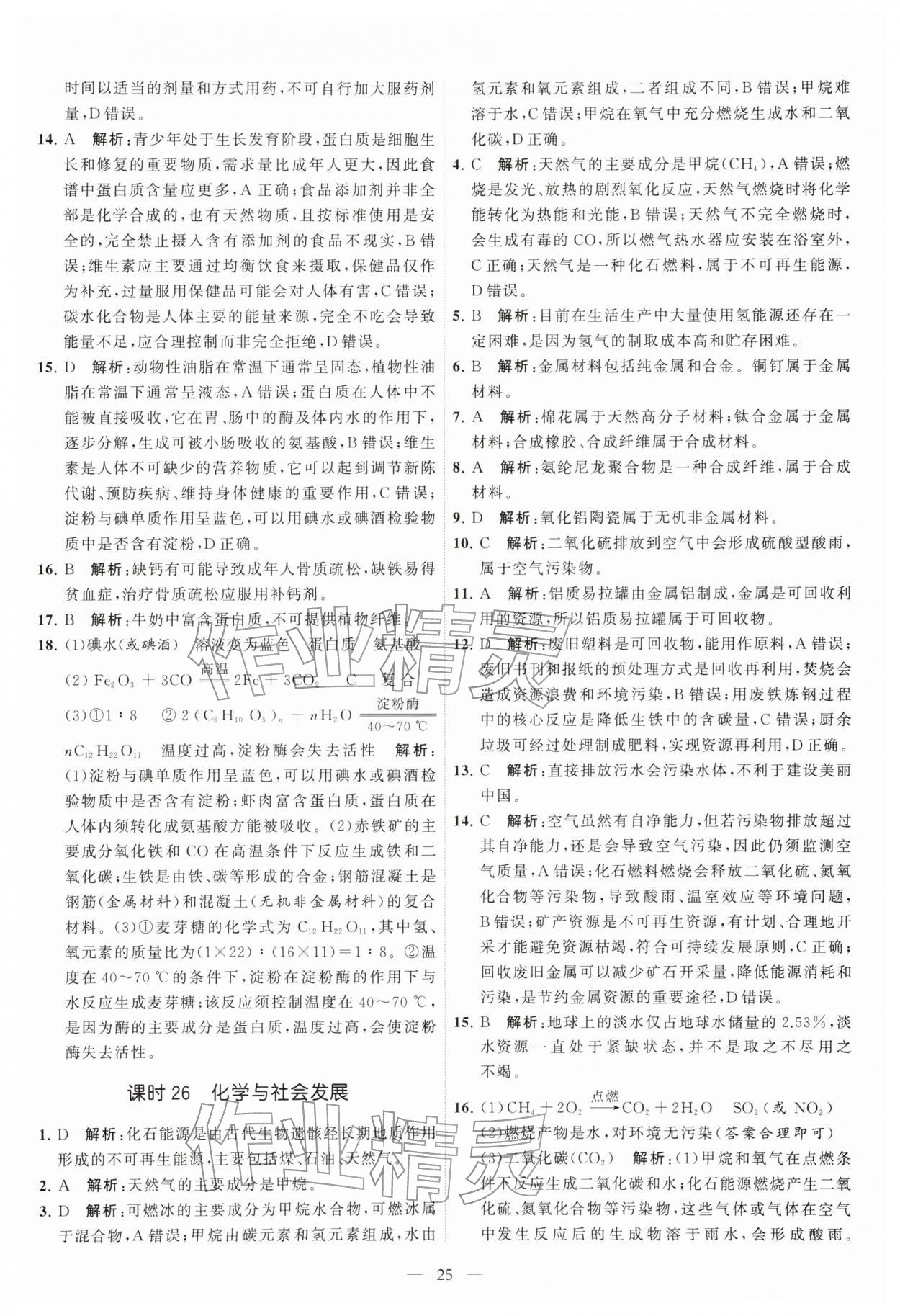 2026年中考得高分全程提优计划化学&nbsp;第25页
