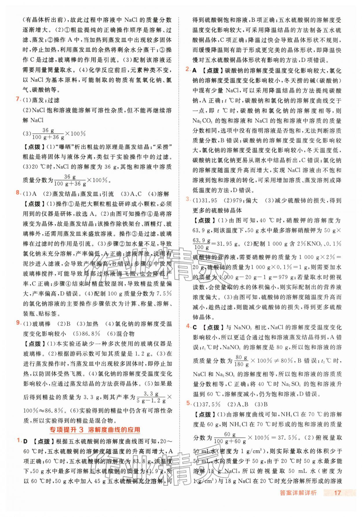 2026年综合应用创新题典中点九年级化学下册人教版&nbsp;第17页