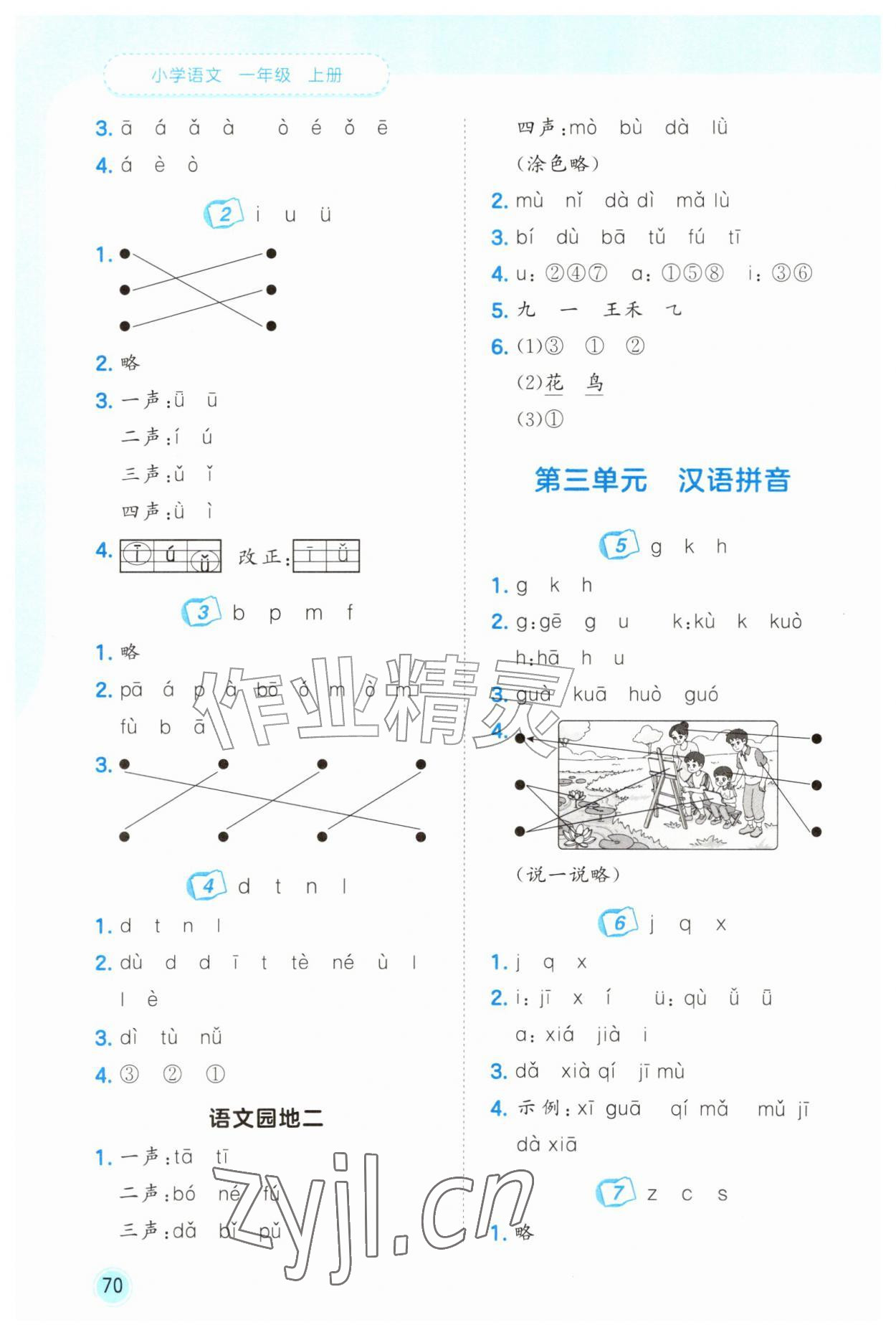 2026年53随堂测一年级语文上册人教版&nbsp;第2页