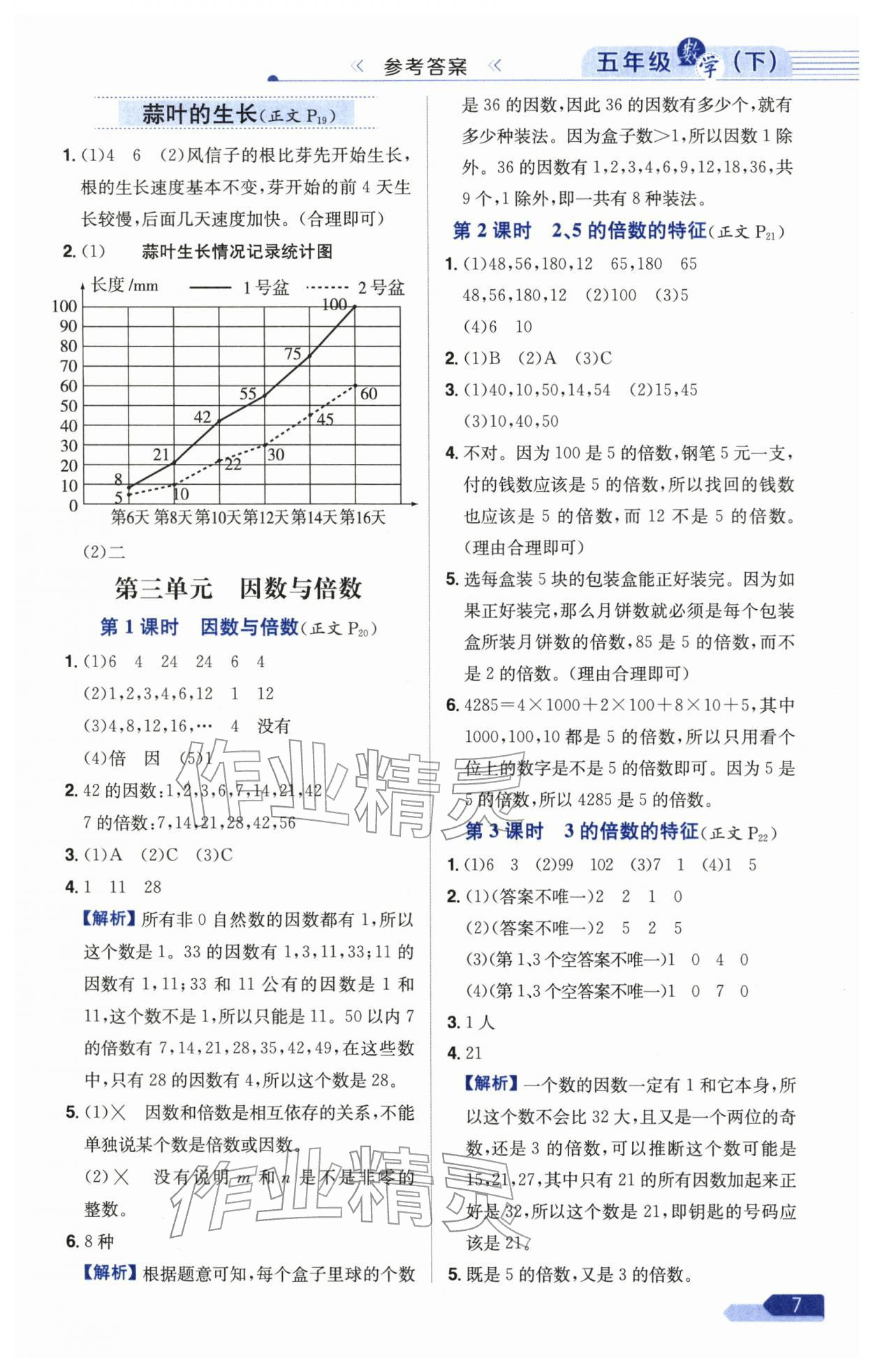 2026年教材全練五年級數(shù)學(xué)下冊蘇教版&nbsp;第7頁