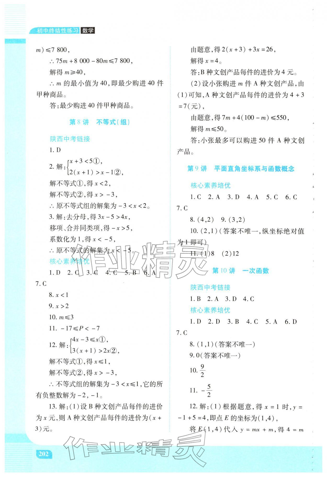2026年初中终结性练习数学&nbsp;第10页