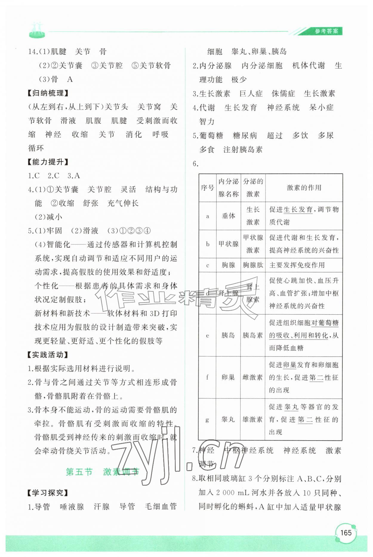 2026年同步练习册山东友谊出版社八年级生物上册鲁科版五四制&nbsp;第5页