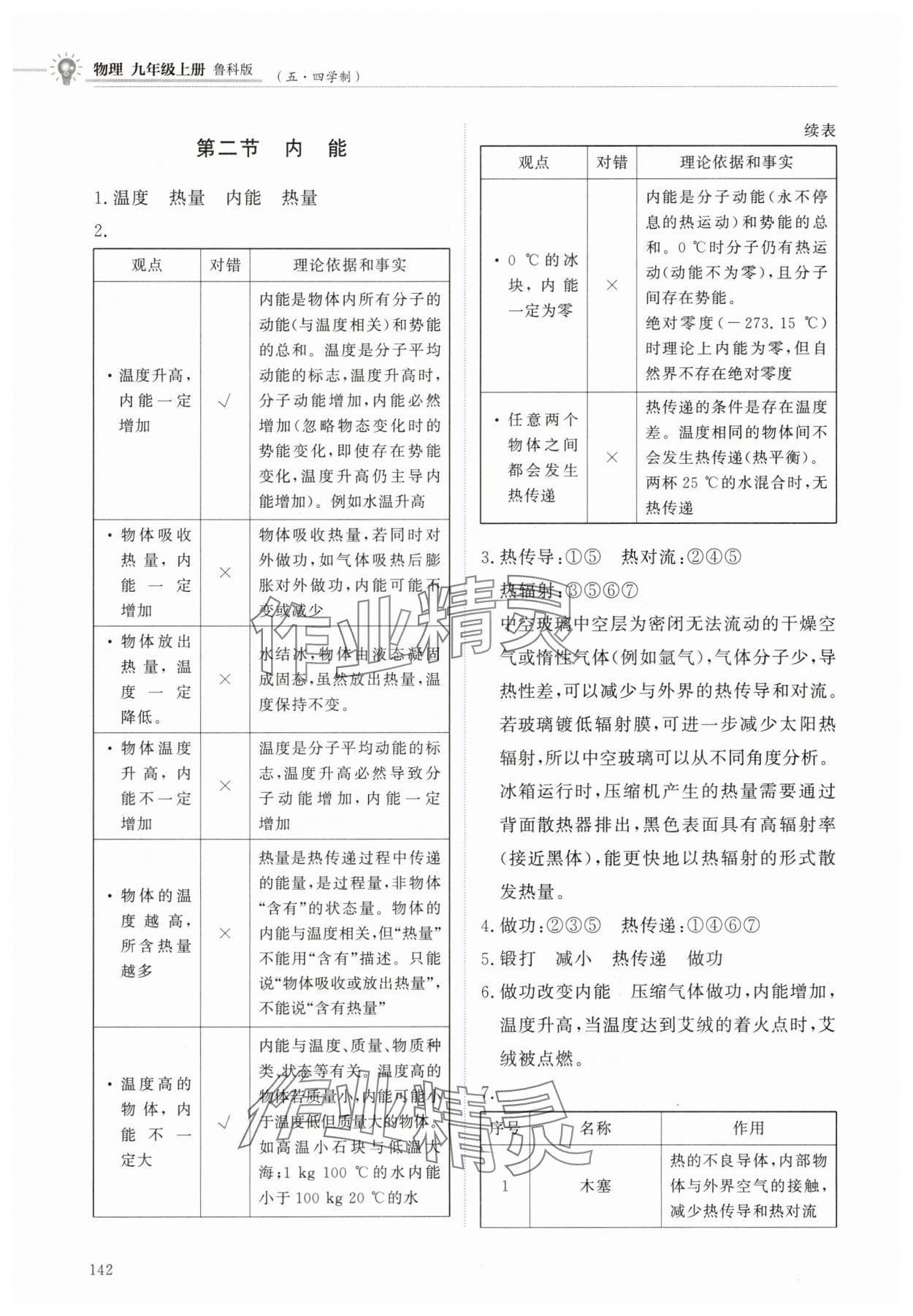 2025年同步练习册明天出版社九年级物理上册鲁科版五四制&nbsp;第4页
