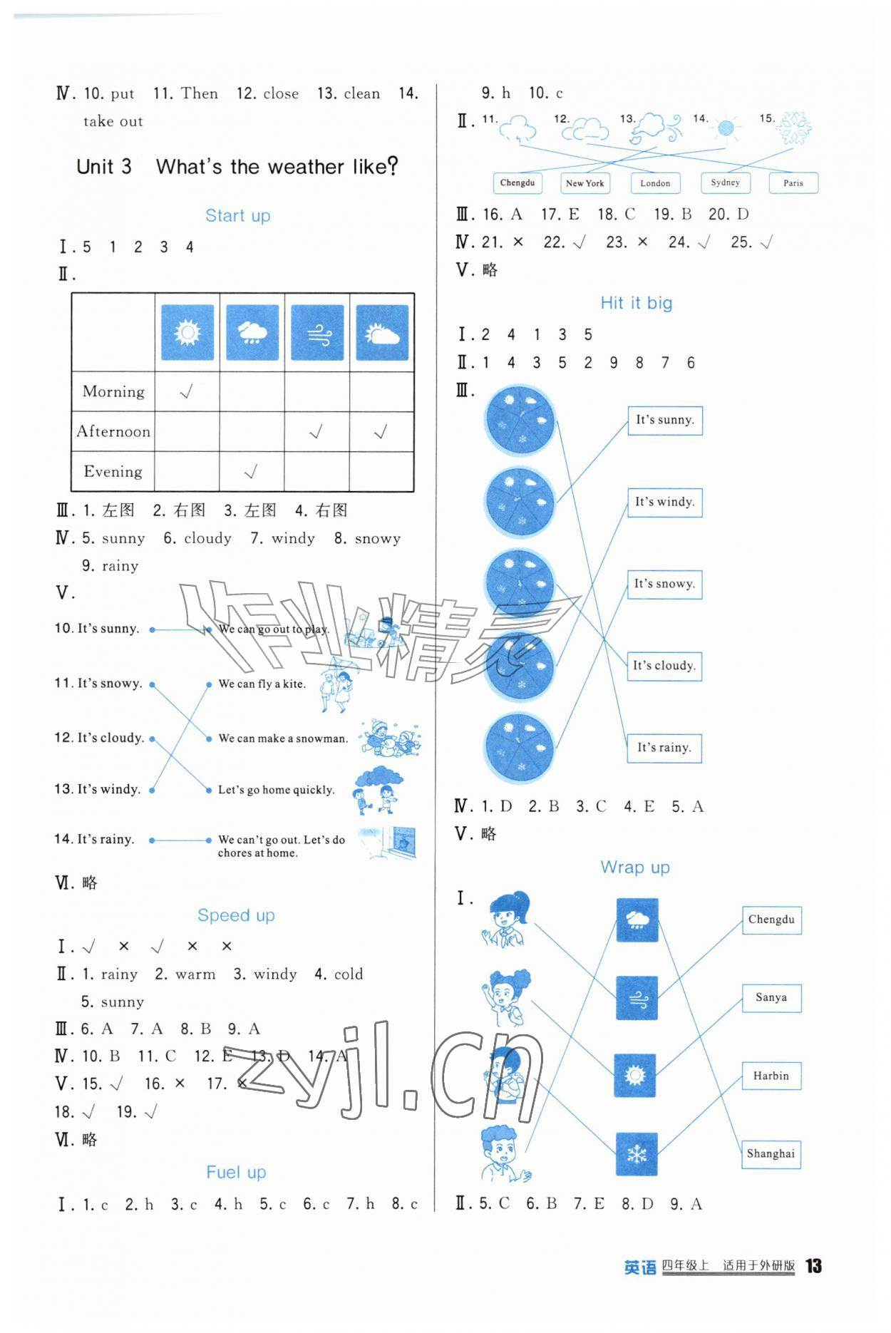 2026年学习实践园地四年级英语上册外研版&nbsp;第3页