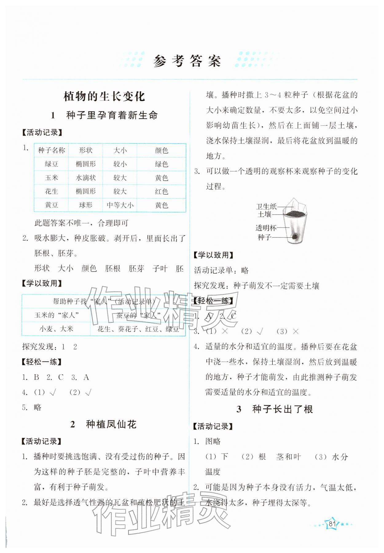 2026年能力培养与测试四年级科学下册教科版&nbsp;第1页