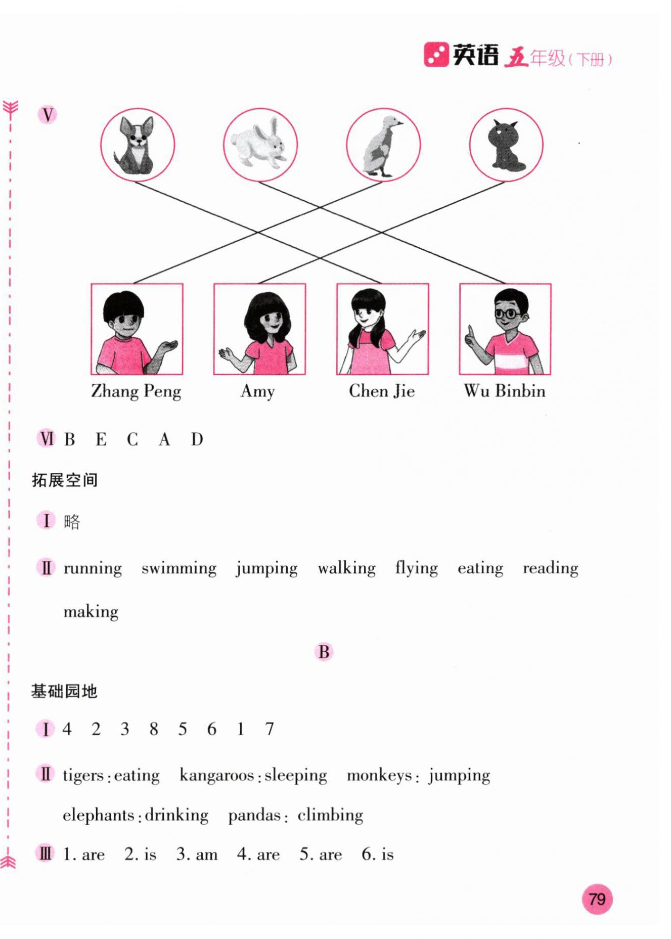 2026年新编基础训练五年级英语下册人教版&nbsp;第8页