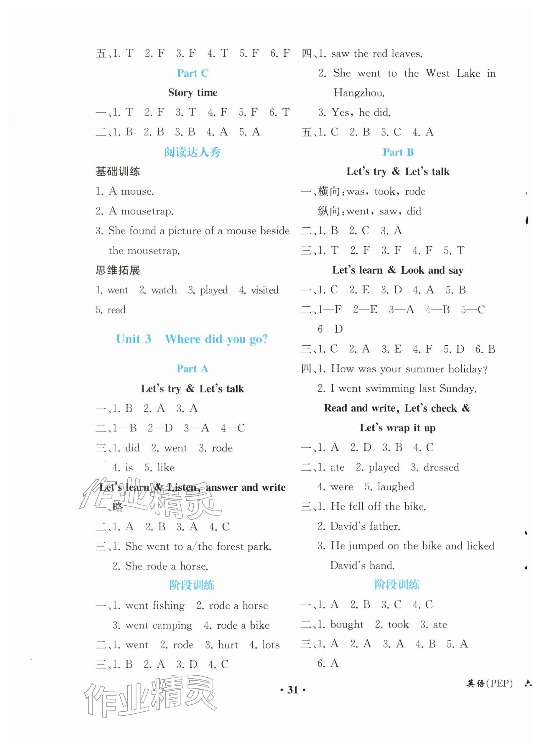 2026年胜券在握同步解析与测评六年级英语下册人教版重庆专版&nbsp;第3页