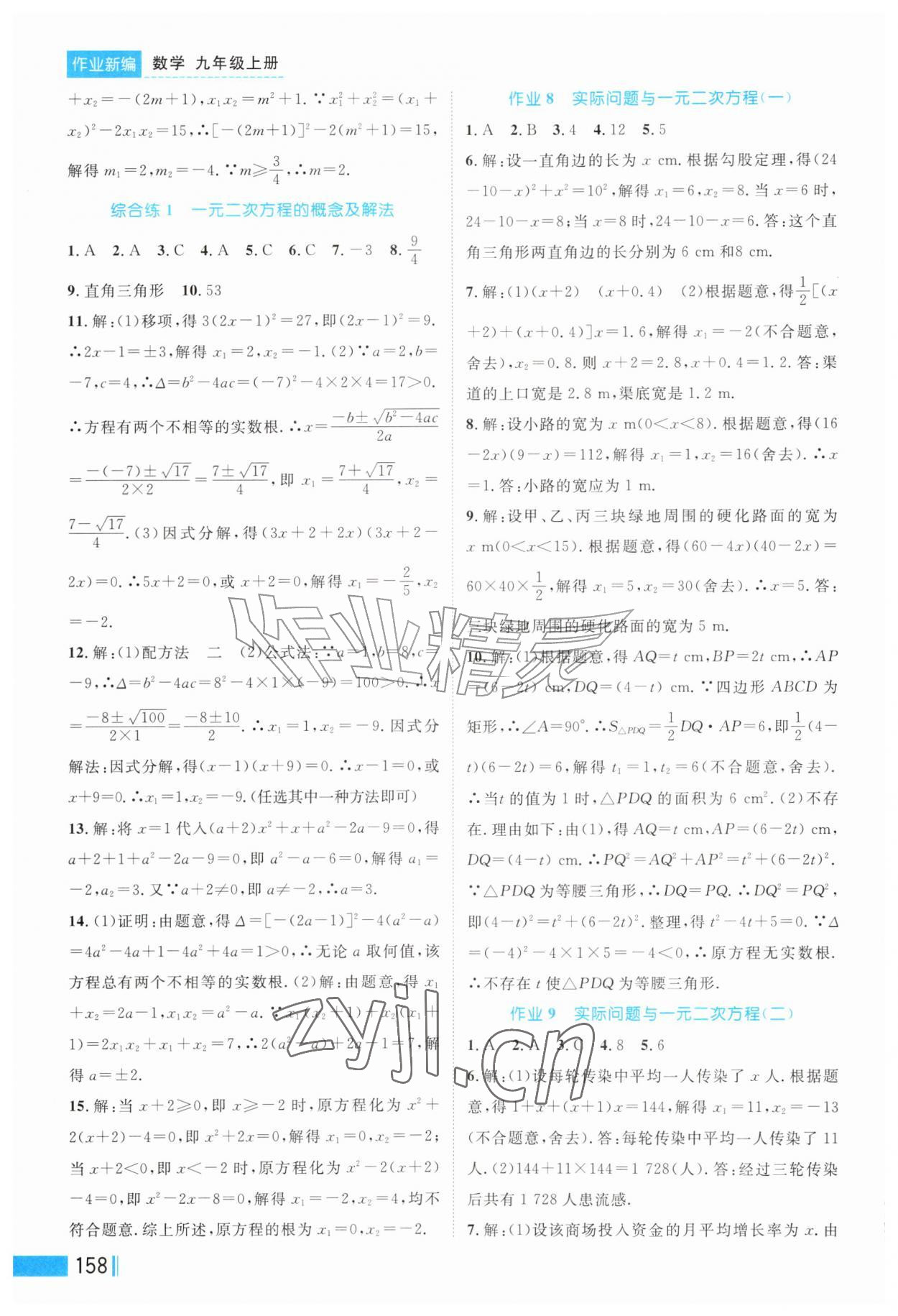 2026年作业新编九年级数学上册人教版&nbsp;第4页