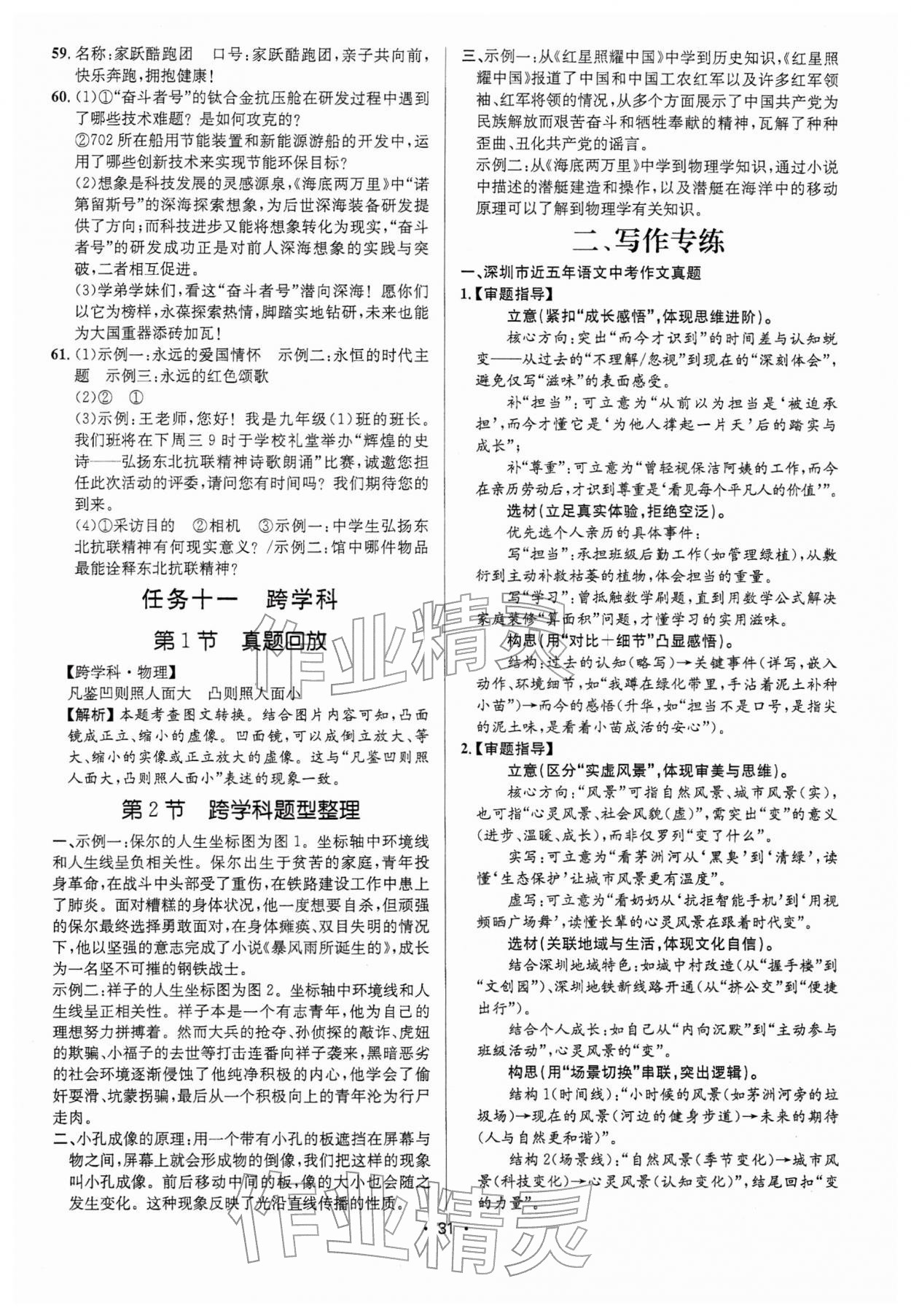 2026年语文中考全攻略中考&nbsp;第31页