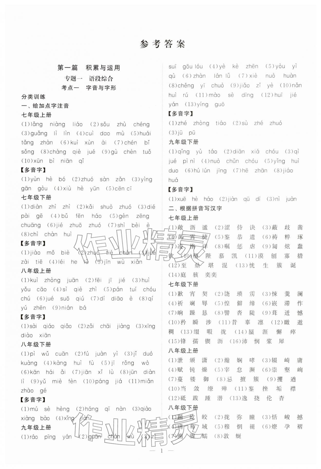 2026年中考得高分全程提优计划语文&nbsp;第1页