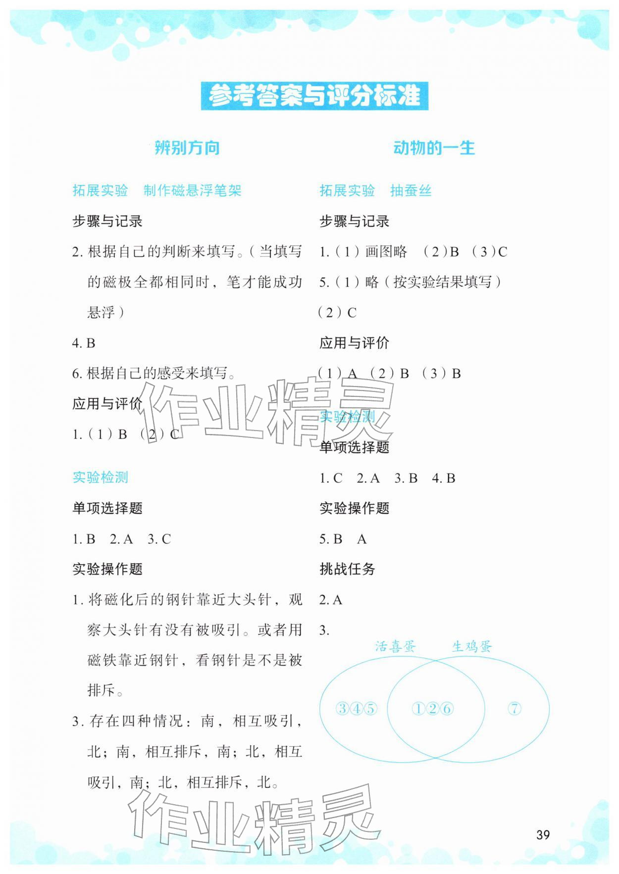 2026年小学科学实验与检测三年级科学下册教科版&nbsp;第1页