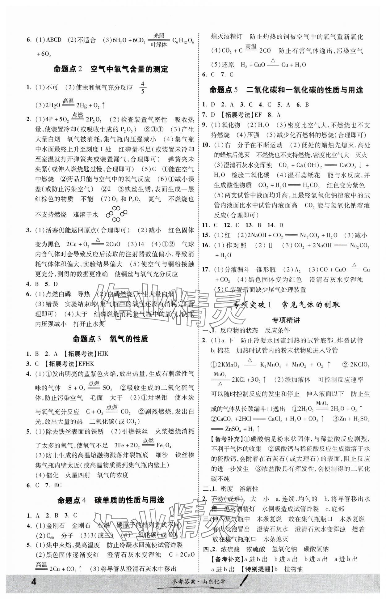 2024年一战成名考前新方案化学山东专版&nbsp;第4页