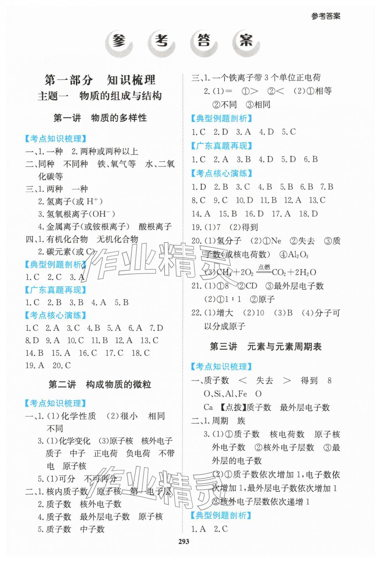 2026年中考总复习点金考案化学&nbsp;第1页