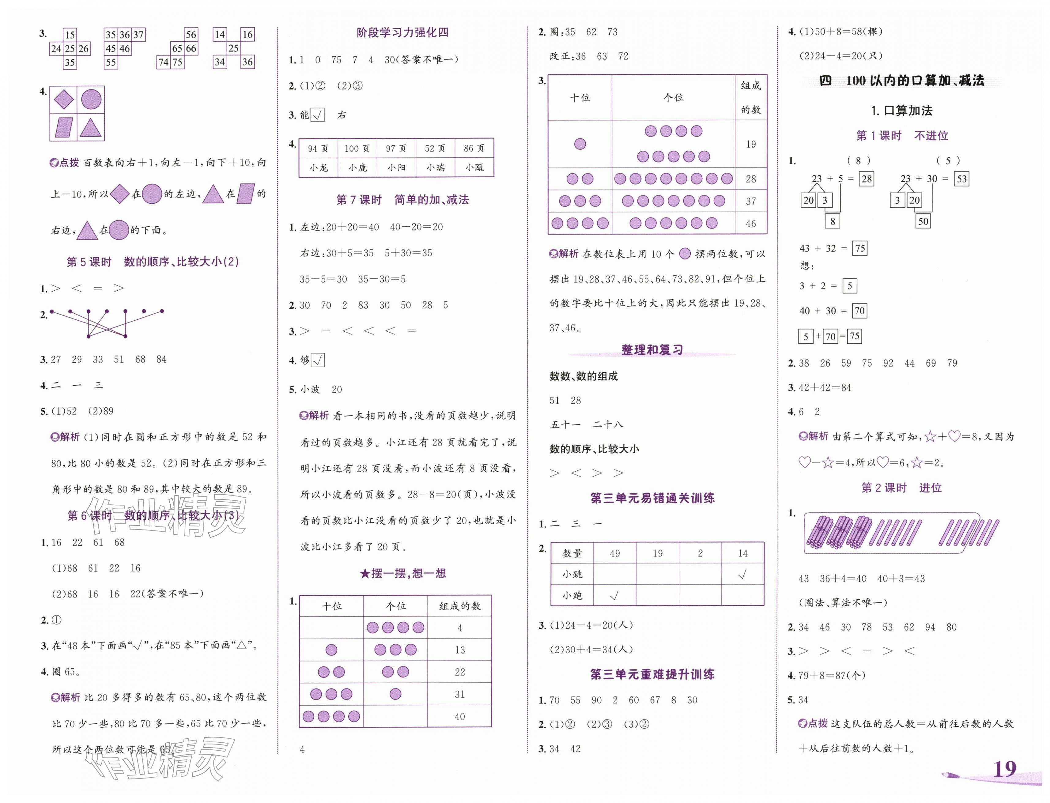2026年奔跑吧少年一年级数学下册人教版&nbsp;第3页