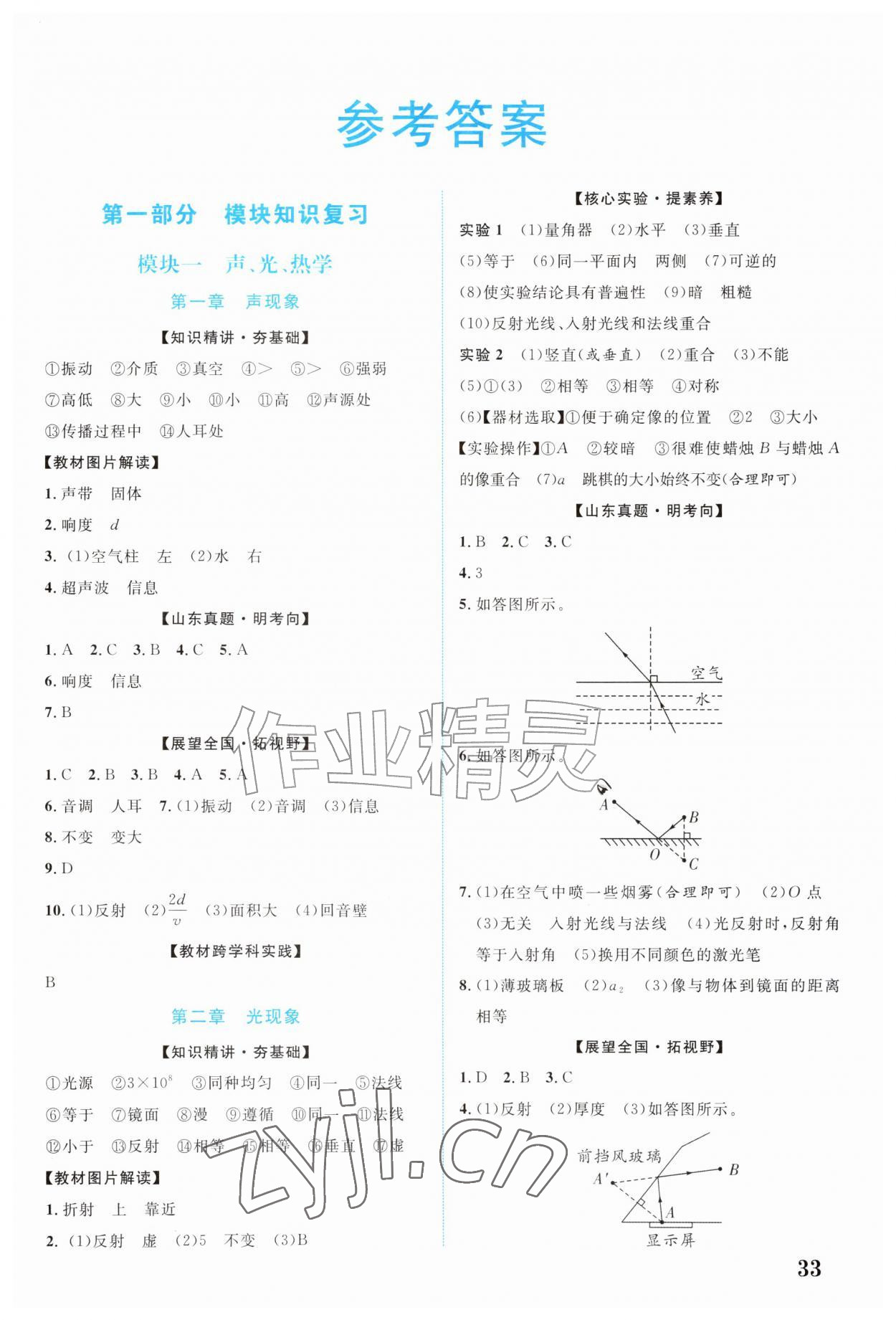 2026年初中总复习手册北京教育出版社物理&nbsp;第1页