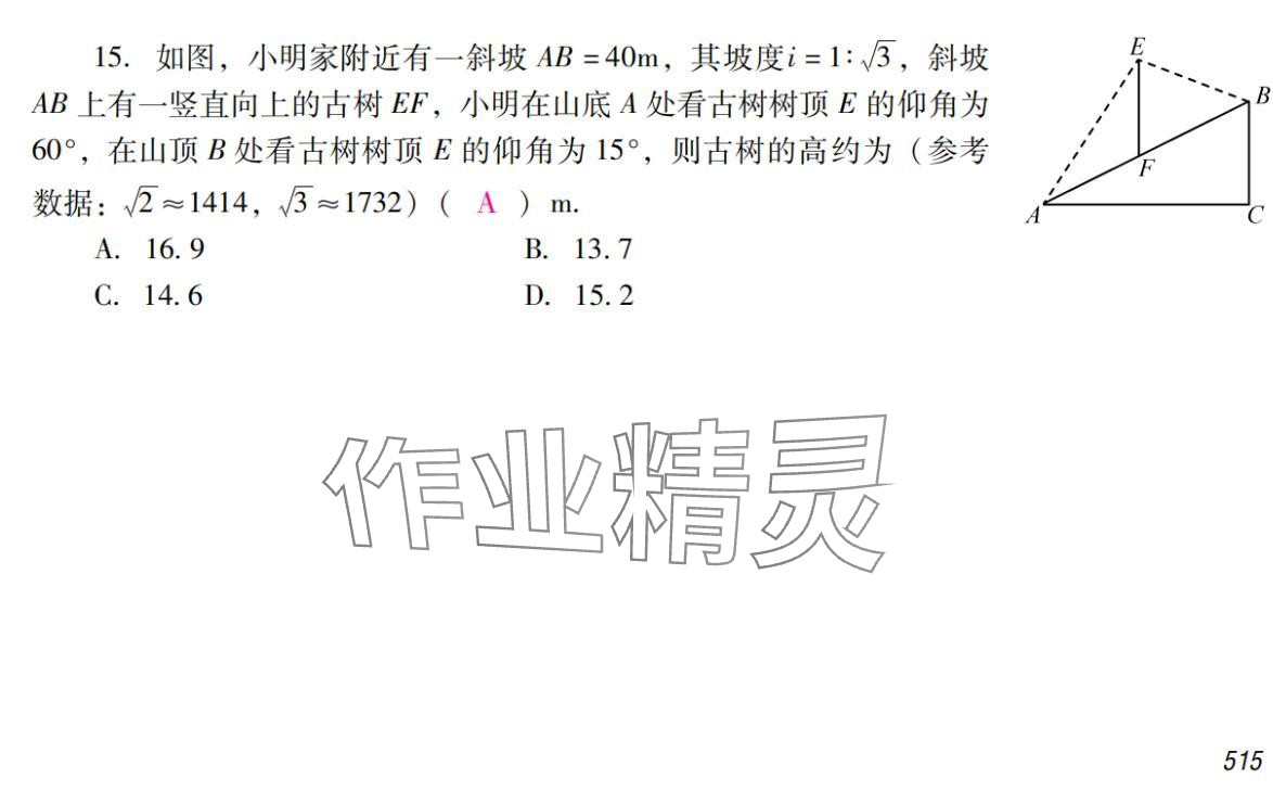 2024年激智数学中考&nbsp;参考答案第31页