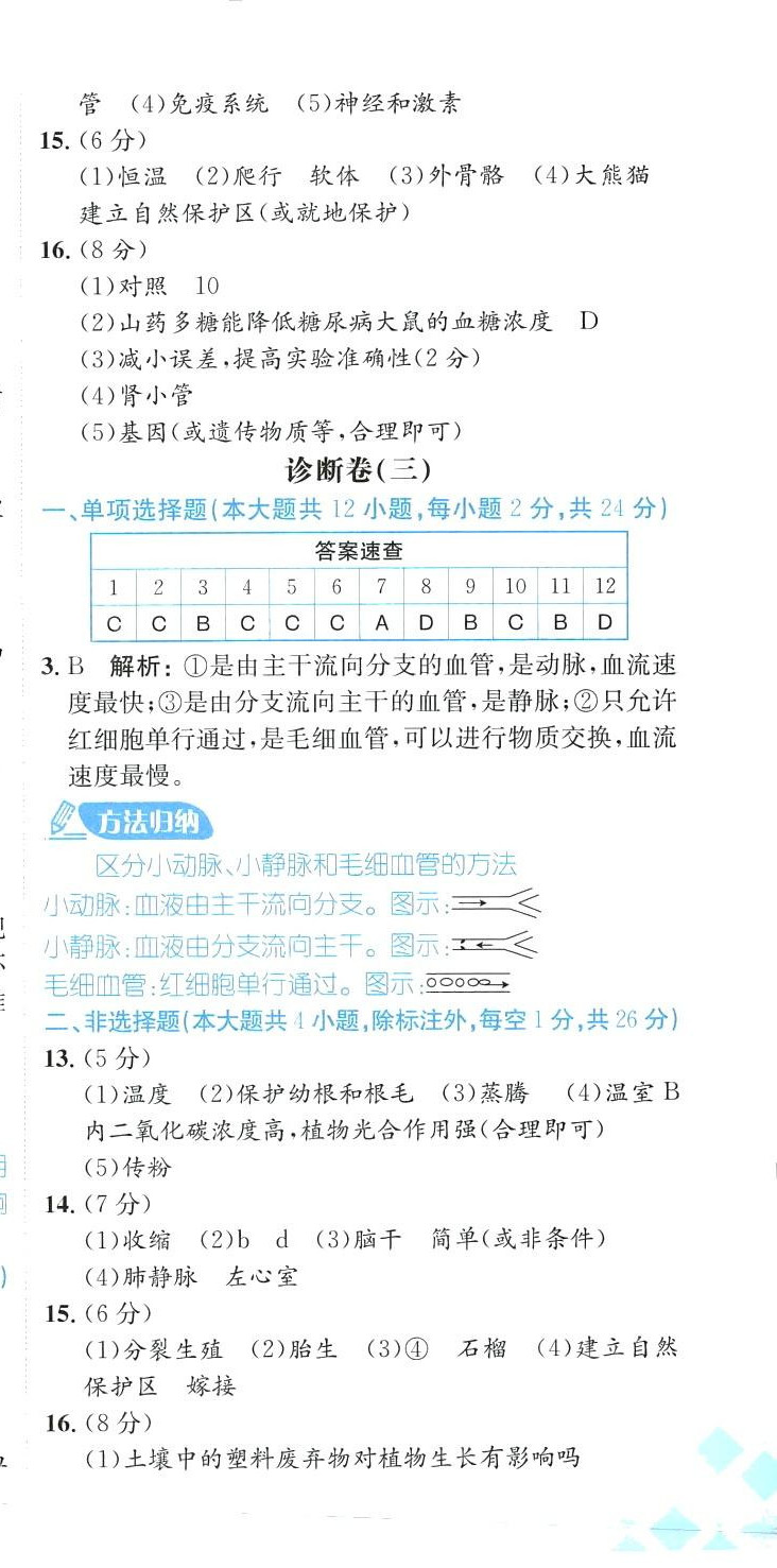 2024年卷霸生地会考冲A卷八年级&nbsp;第3页