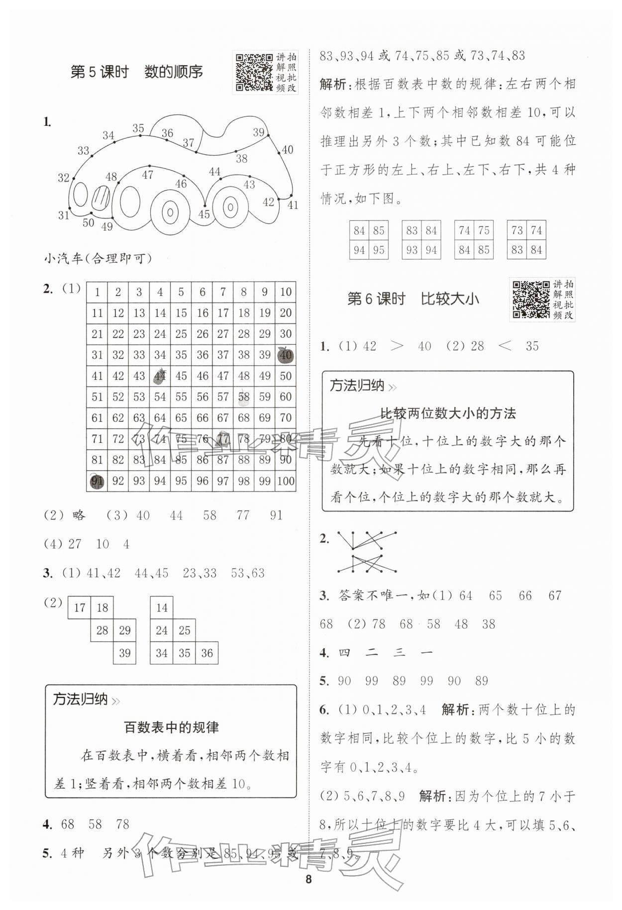 2026年拔尖特训一年级数学下册人教版&nbsp;第8页