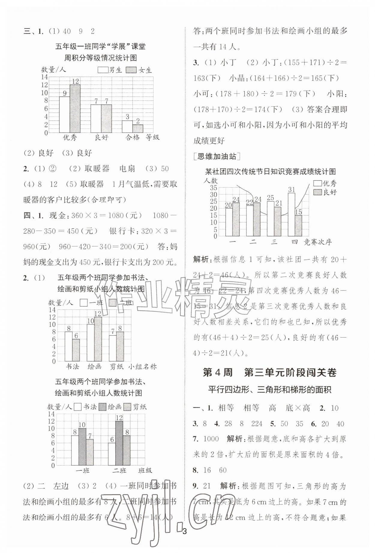 2026年拔尖全程测评卷五年级数学上册苏教版&nbsp;第3页