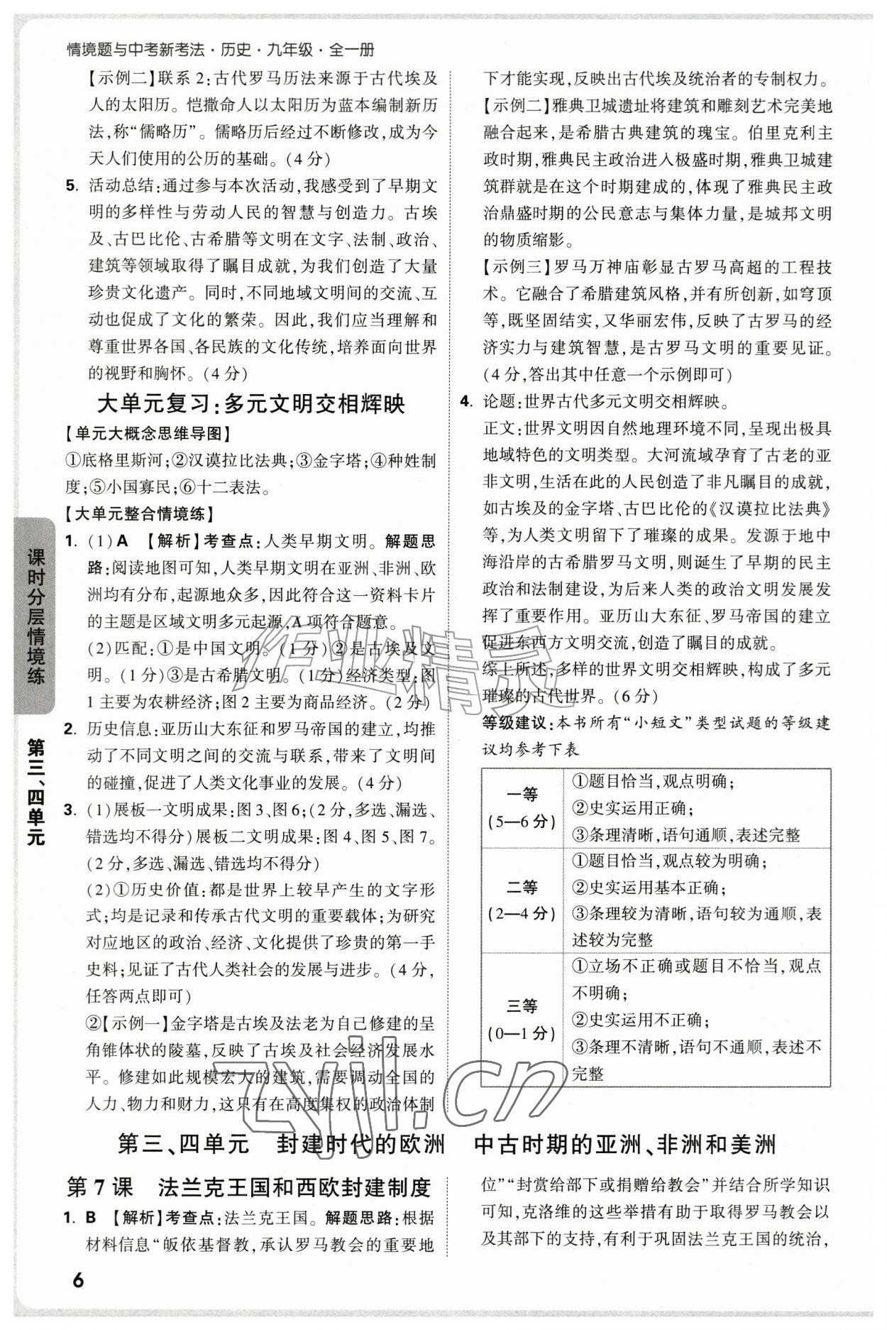 2026年万唯中考情境题九年级历史全一册人教版&nbsp;第6页