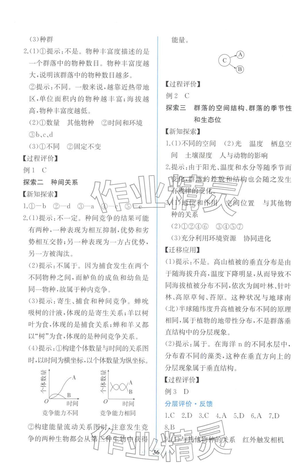 2025年同步解析与测评课时练人民教育出版社高中生物选择性必修第二册人教版浙江专版&nbsp;第6页