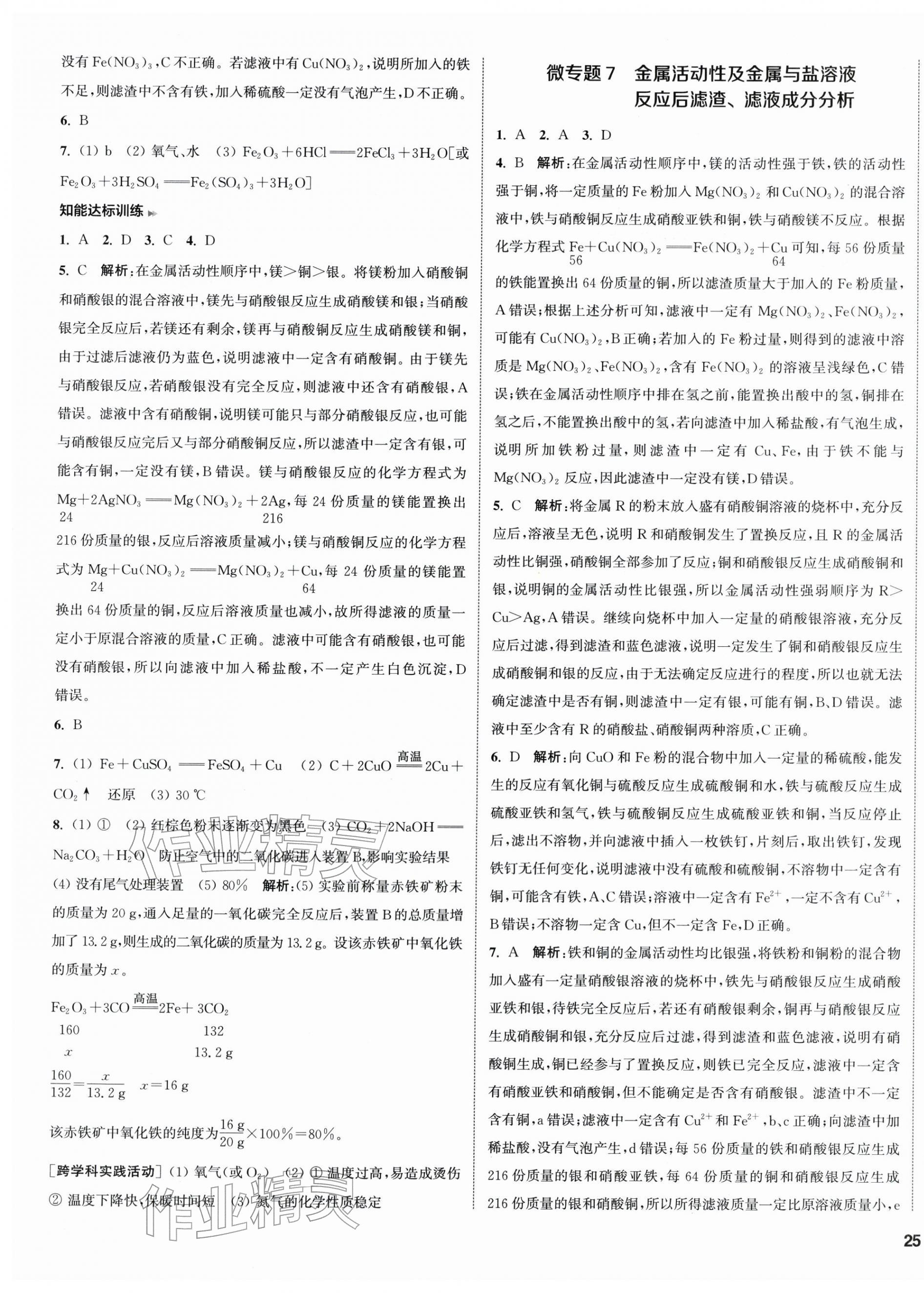 2026年通城1典中考复习方略化学鲁教版&nbsp;第13页