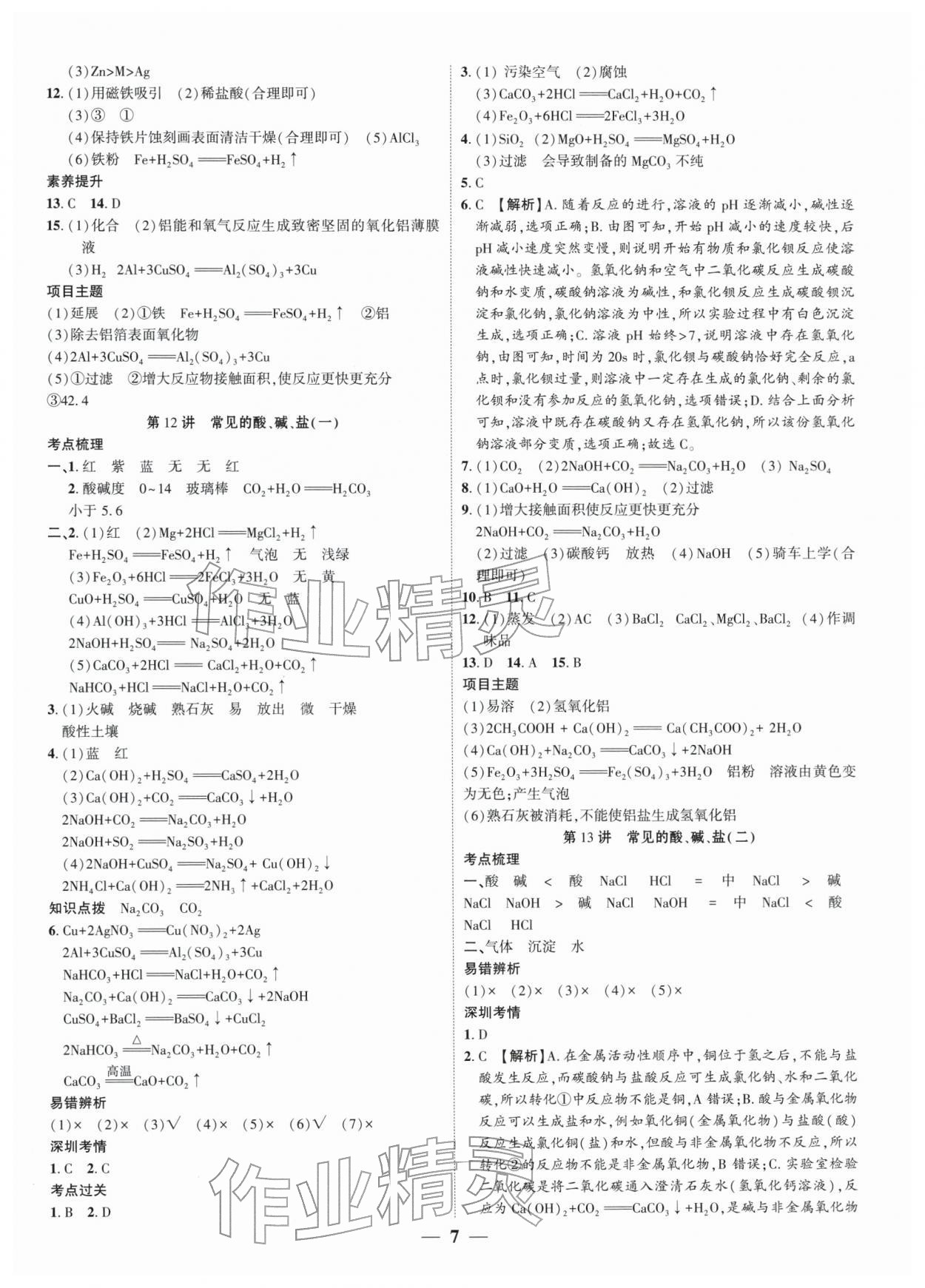 2026年名师导航总复习化学深圳专版&nbsp;第7页