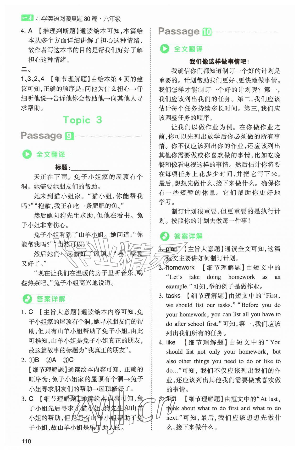 2026年一本小学英语阅读真题80篇六年级&nbsp;第6页