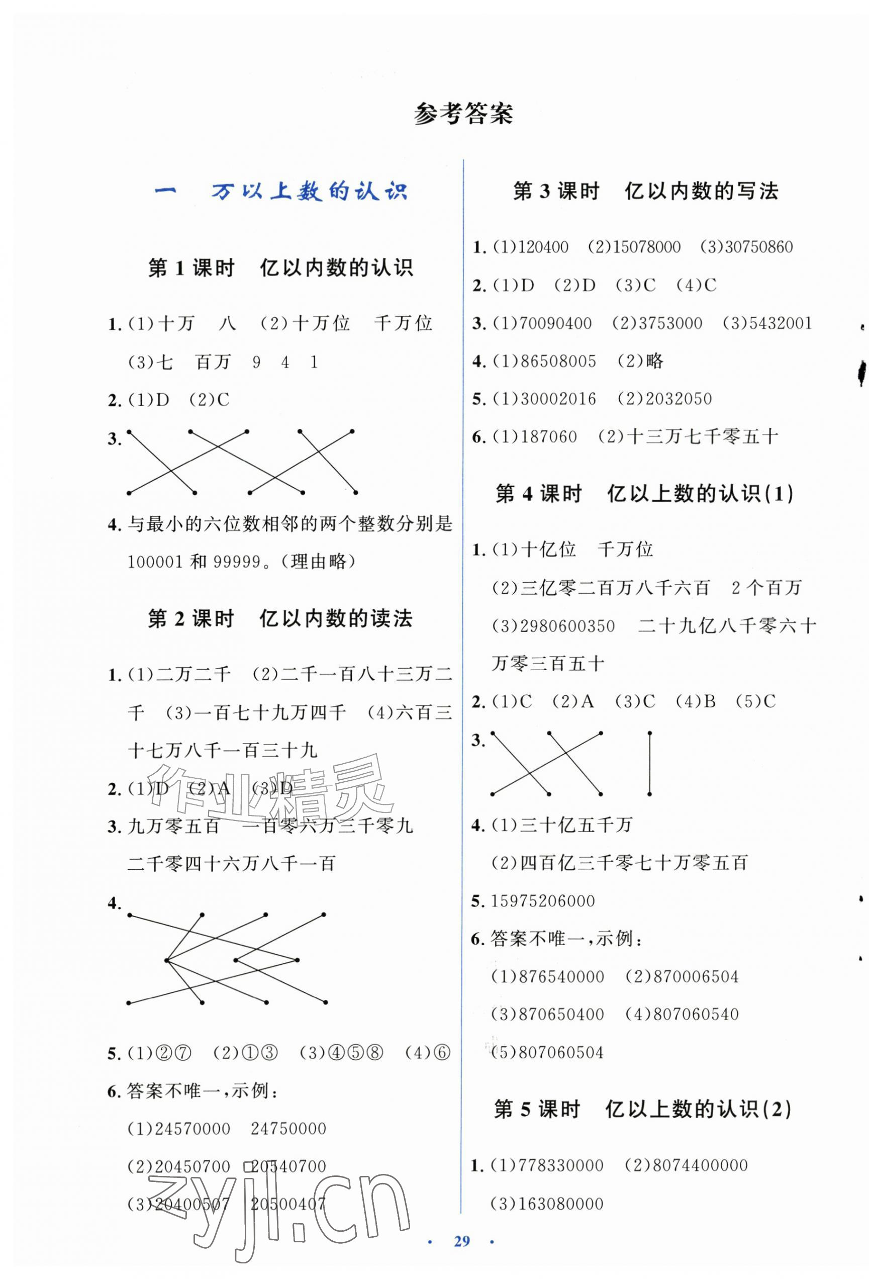 2026年同步解析与测评学考练四年级数学上册人教版精练版&nbsp;第1页