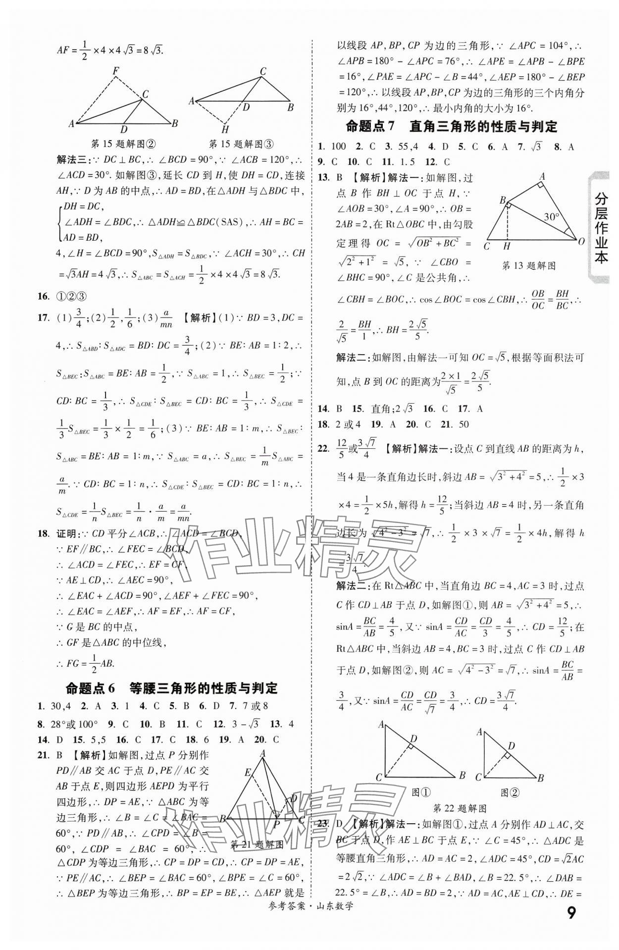 2024年一战成名新中考数学山东专版&nbsp;第9页