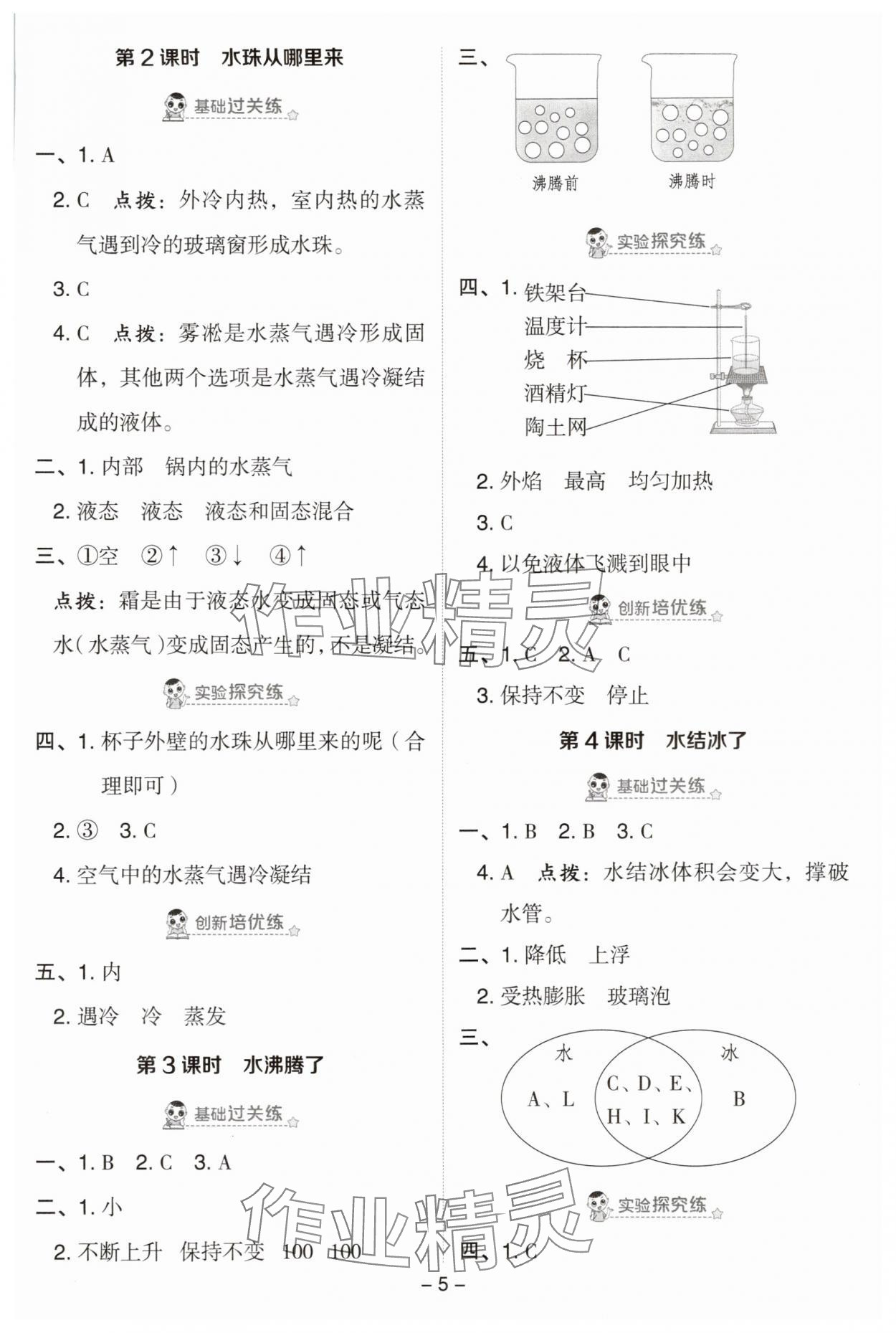 2025年综合应用创新题典中点三年级科学上册教科版&nbsp;第5页