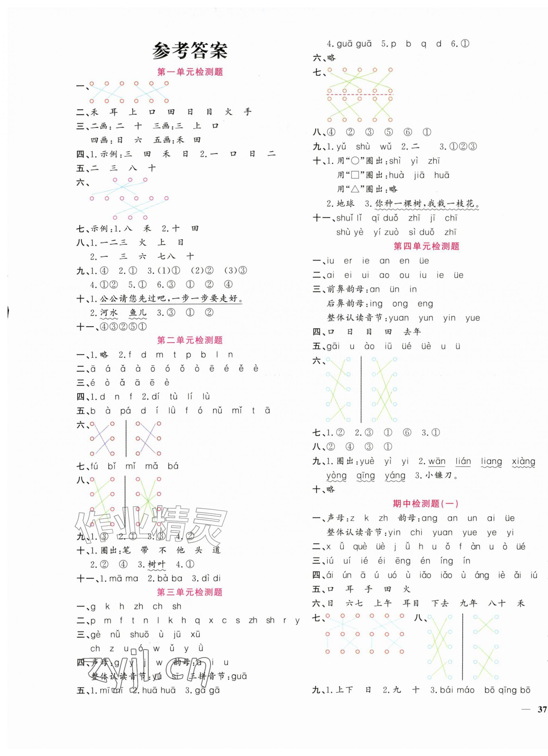 2026年黄冈360度定制密卷一年级语文上册人教版&nbsp;第1页