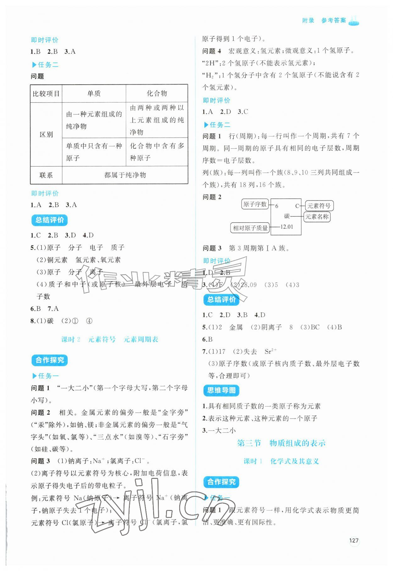 2026年同步练习册智慧作业九年级化学上册鲁教版&nbsp;第7页