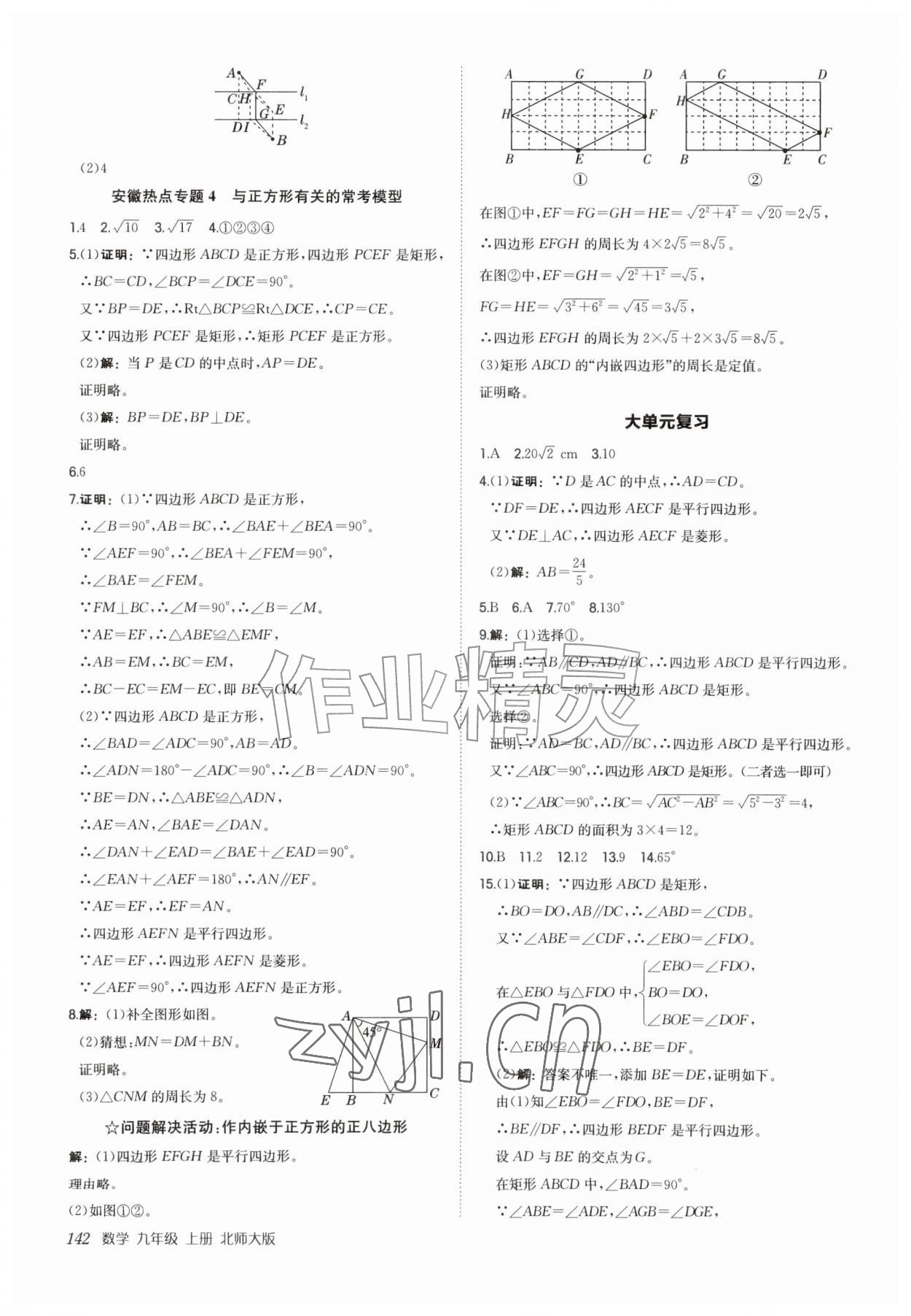2026年新编基础训练九年级数学上册北师大版&nbsp;第4页