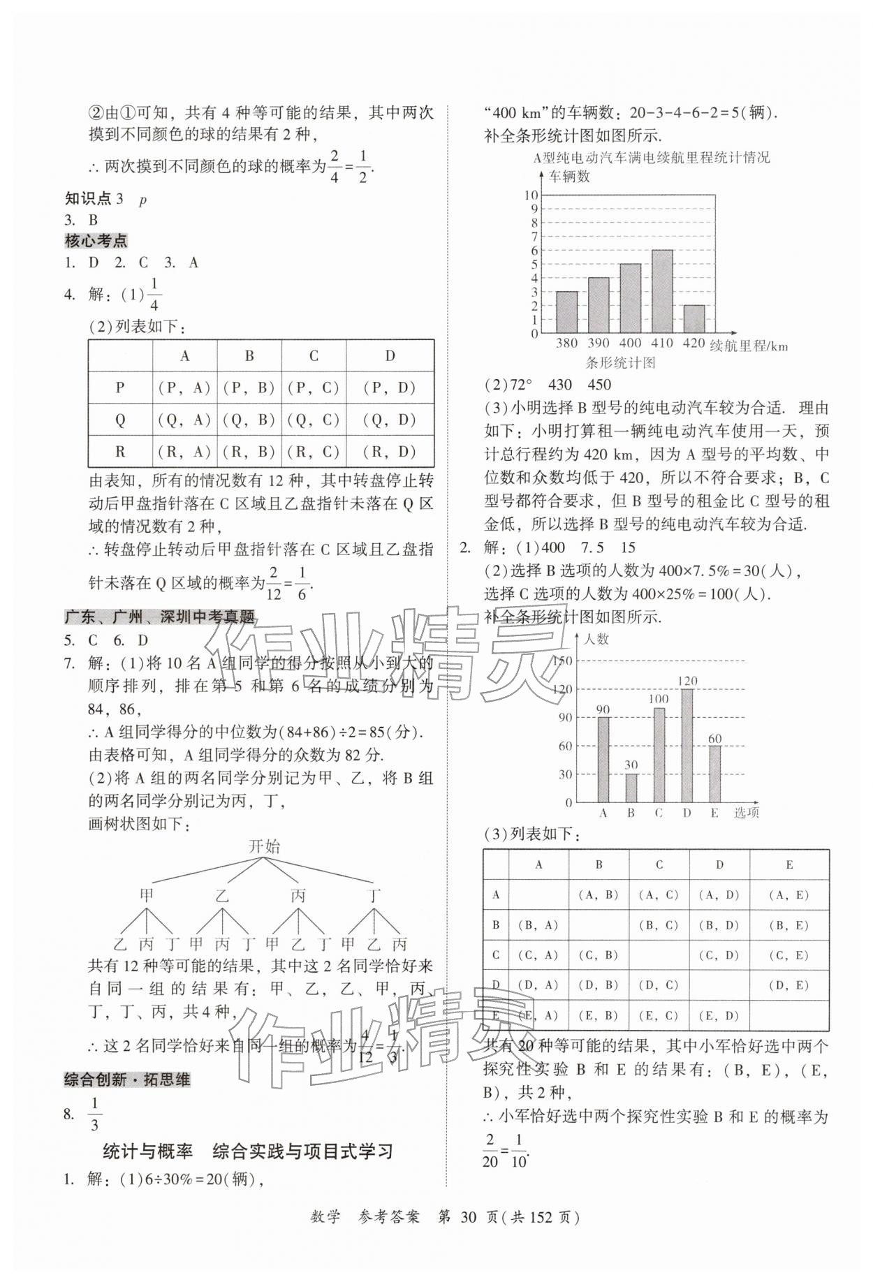 2026年中考高效复习学与教数学广州专版&nbsp;第30页