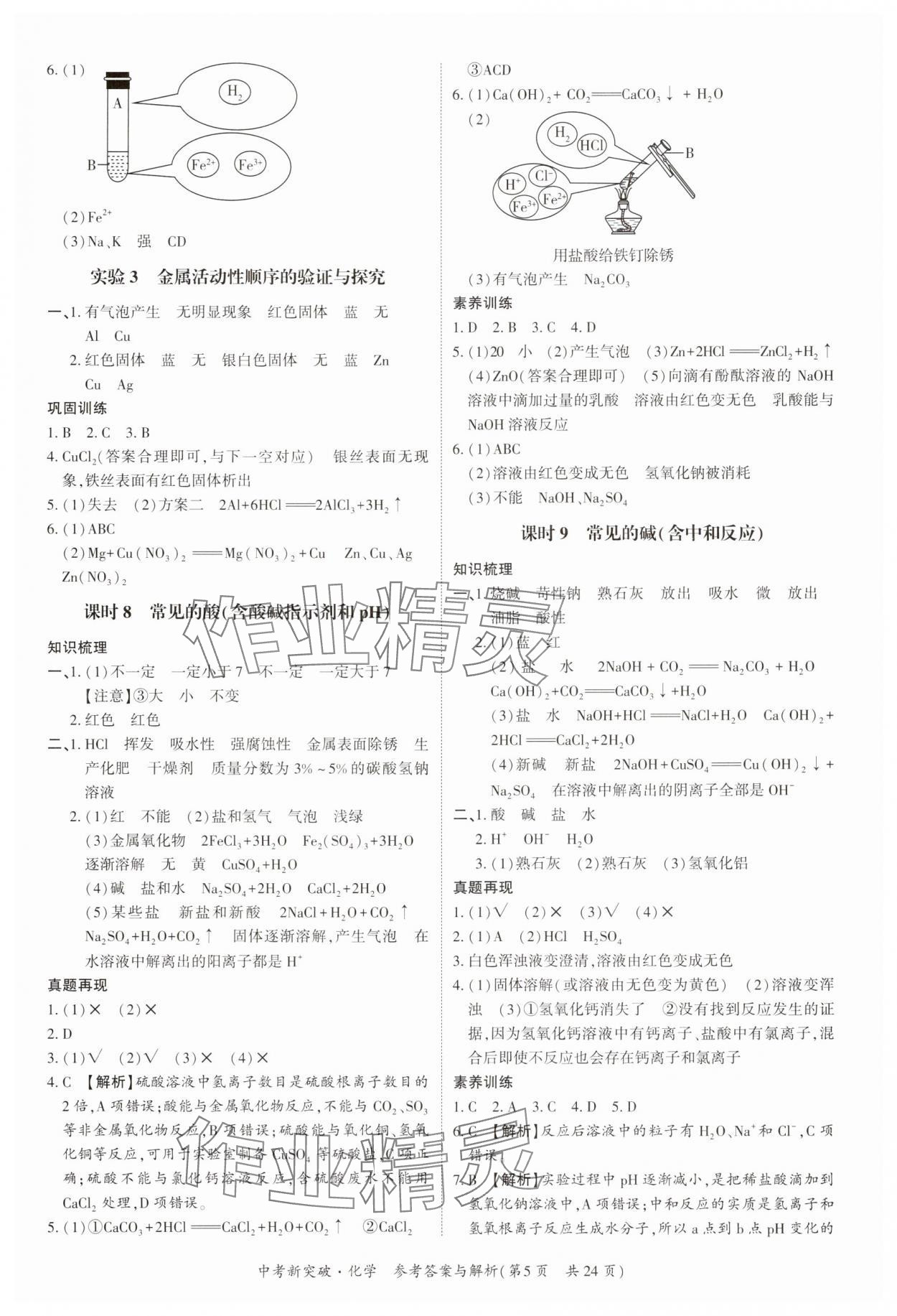 2025年中考新突破化学广州专版&nbsp;第5页