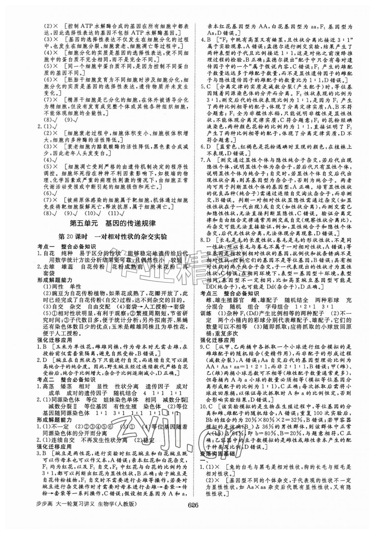 2026年步步高大一轮复习讲义高中生物人教版&nbsp;第18页