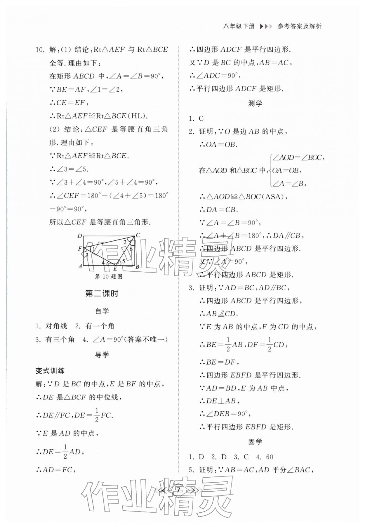 2026年综合能力训练八年级数学下册鲁教版54制&nbsp;第7页