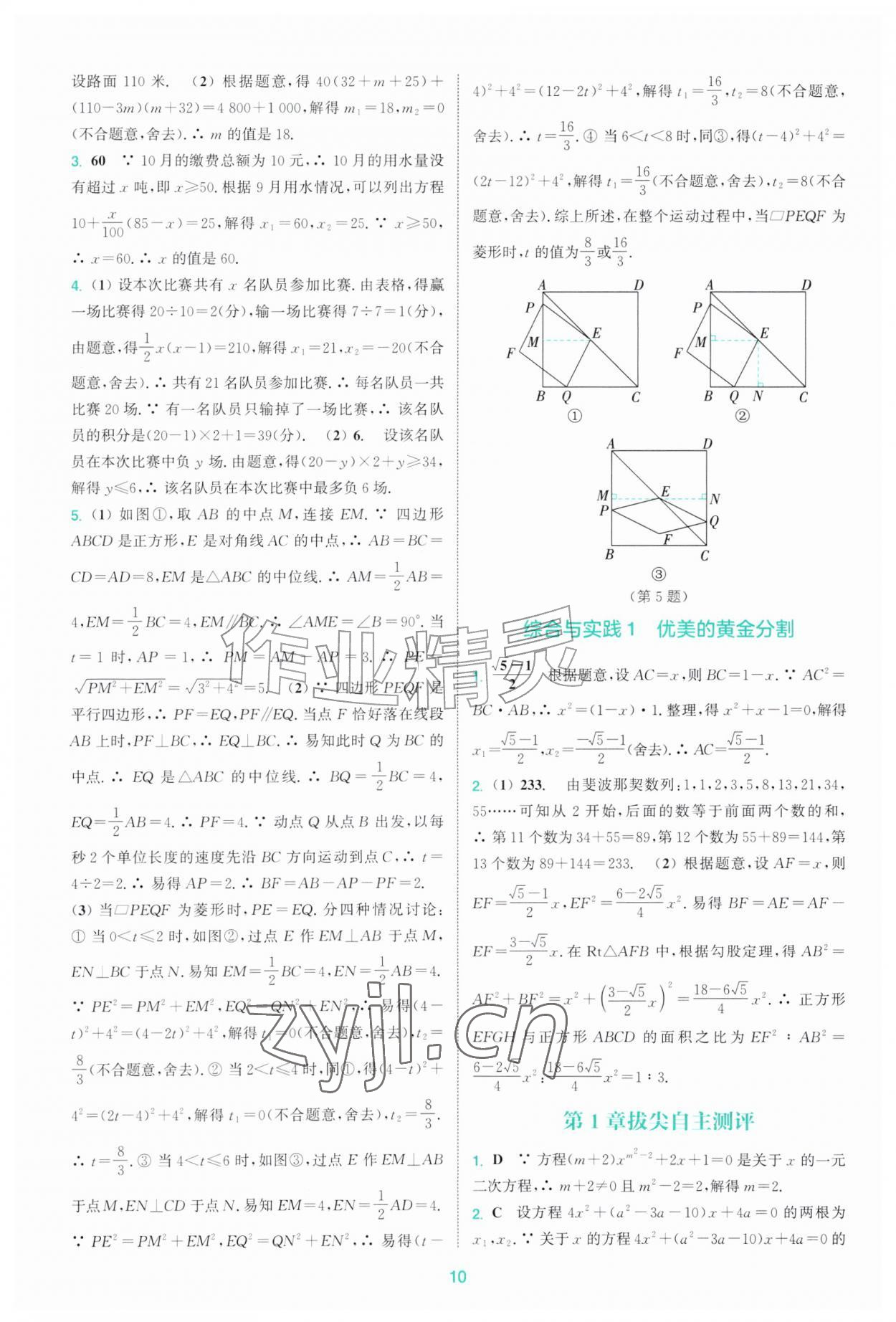 2026年拔尖特训九年级数学上册苏科版&nbsp;第10页