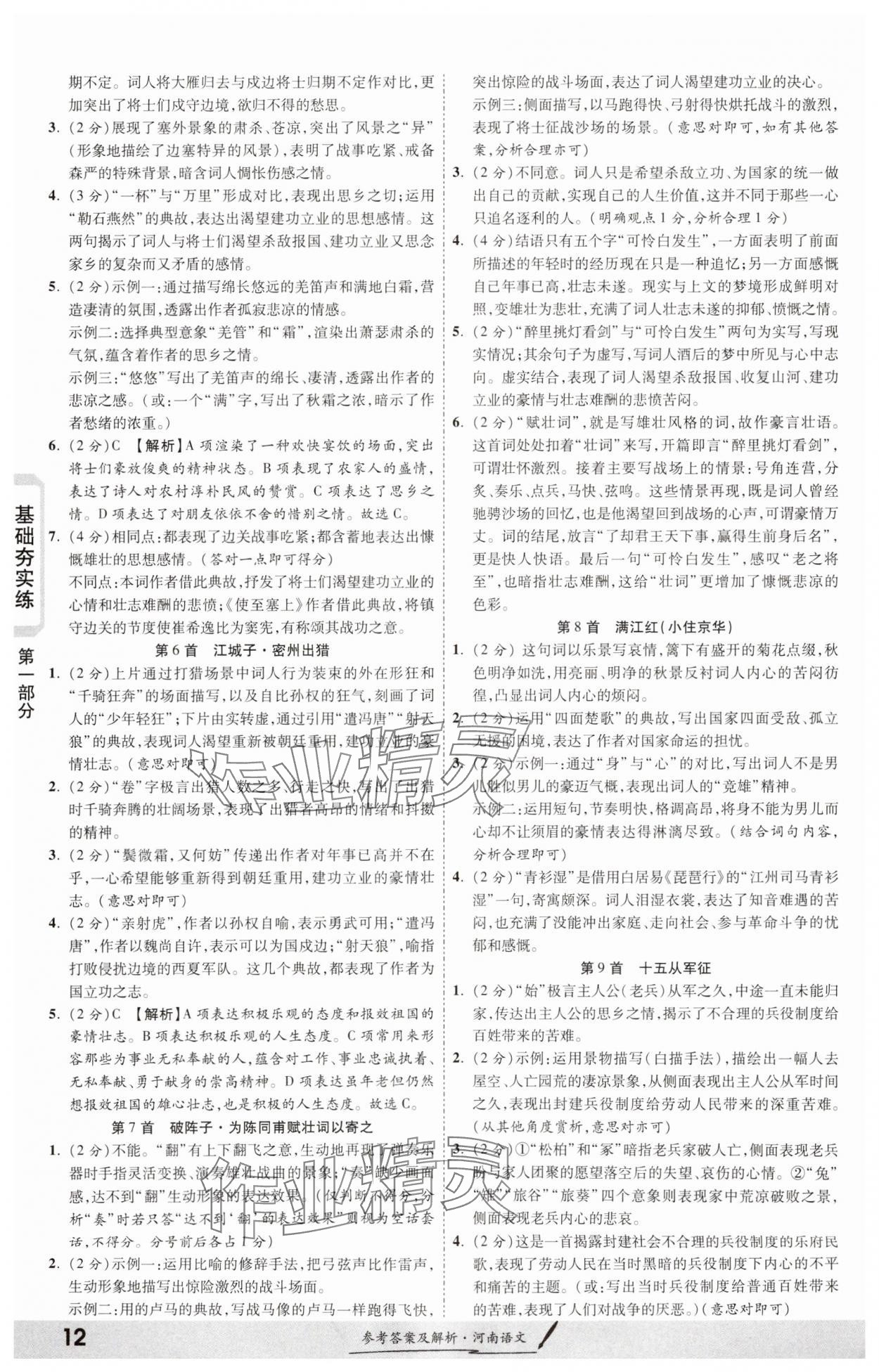 2024年一战成名考前新方案语文河南专版&nbsp;第12页