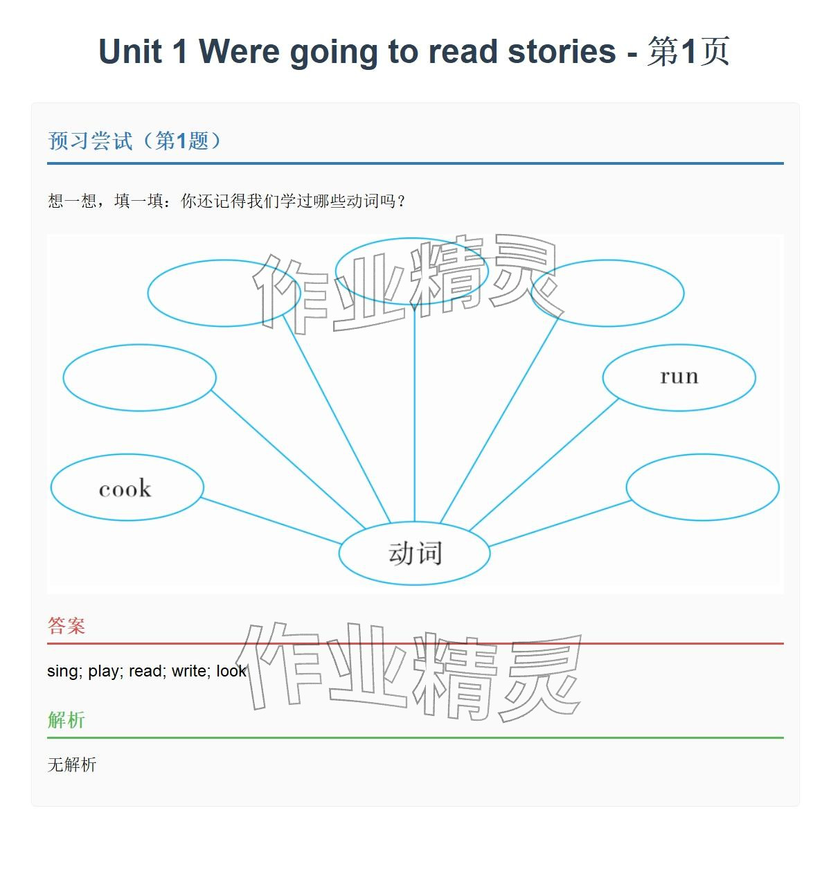 2026年同步实践评价课程基础训练五年级英语下册湘少版&nbsp;参考答案第1页
