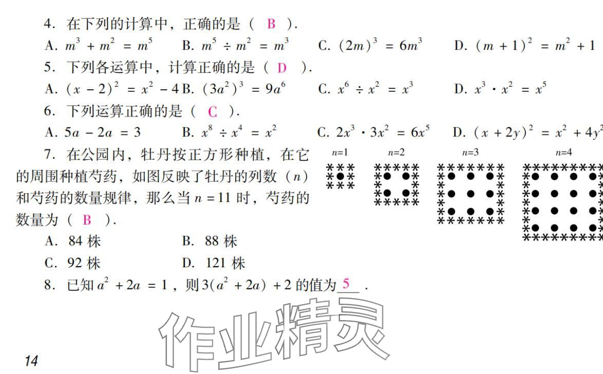 2024年激智数学中考&nbsp;参考答案第14页