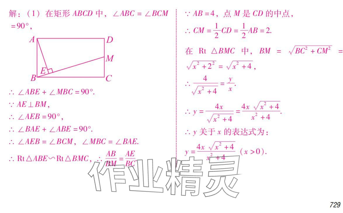 2024年激智数学中考&nbsp;参考答案第9页