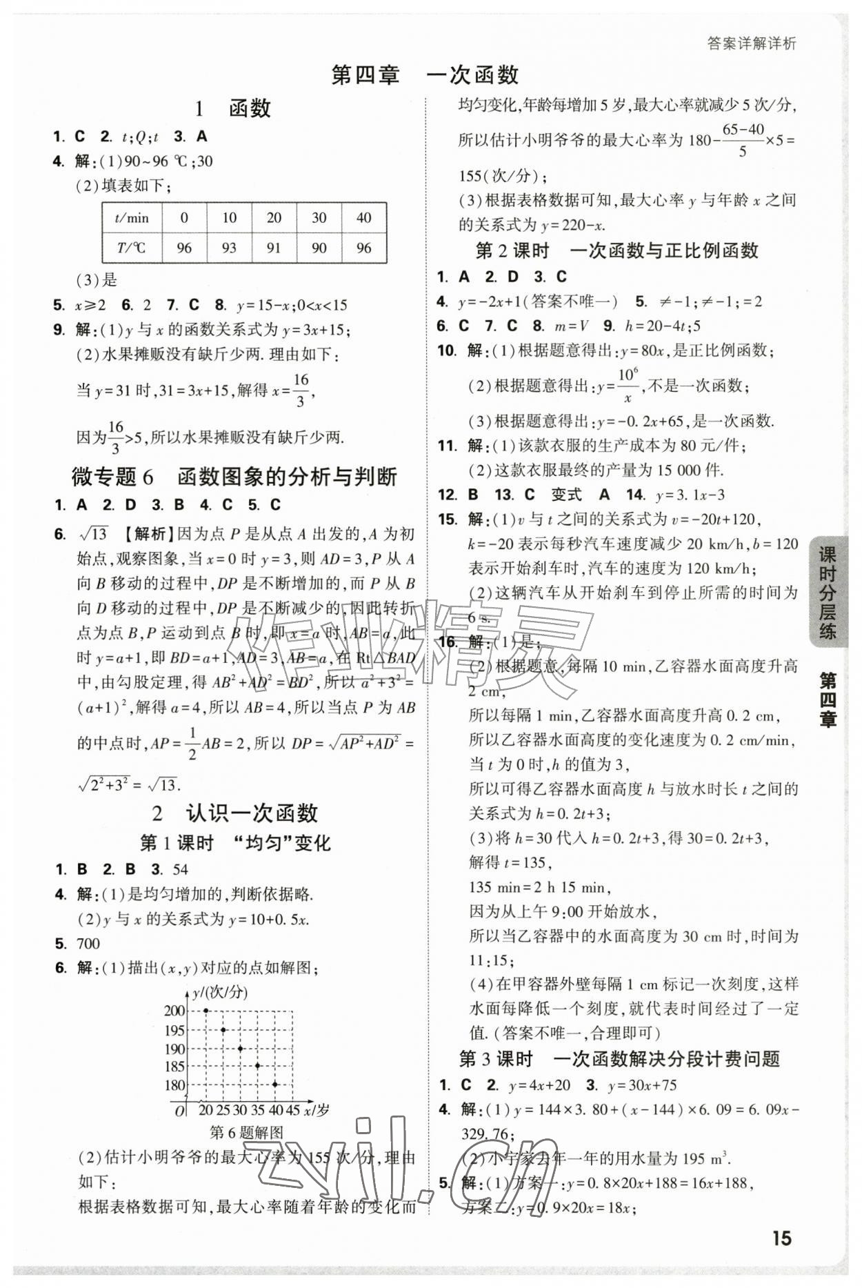 2026年万唯中考情境题八年级数学上册北师大版&nbsp;参考答案第15页