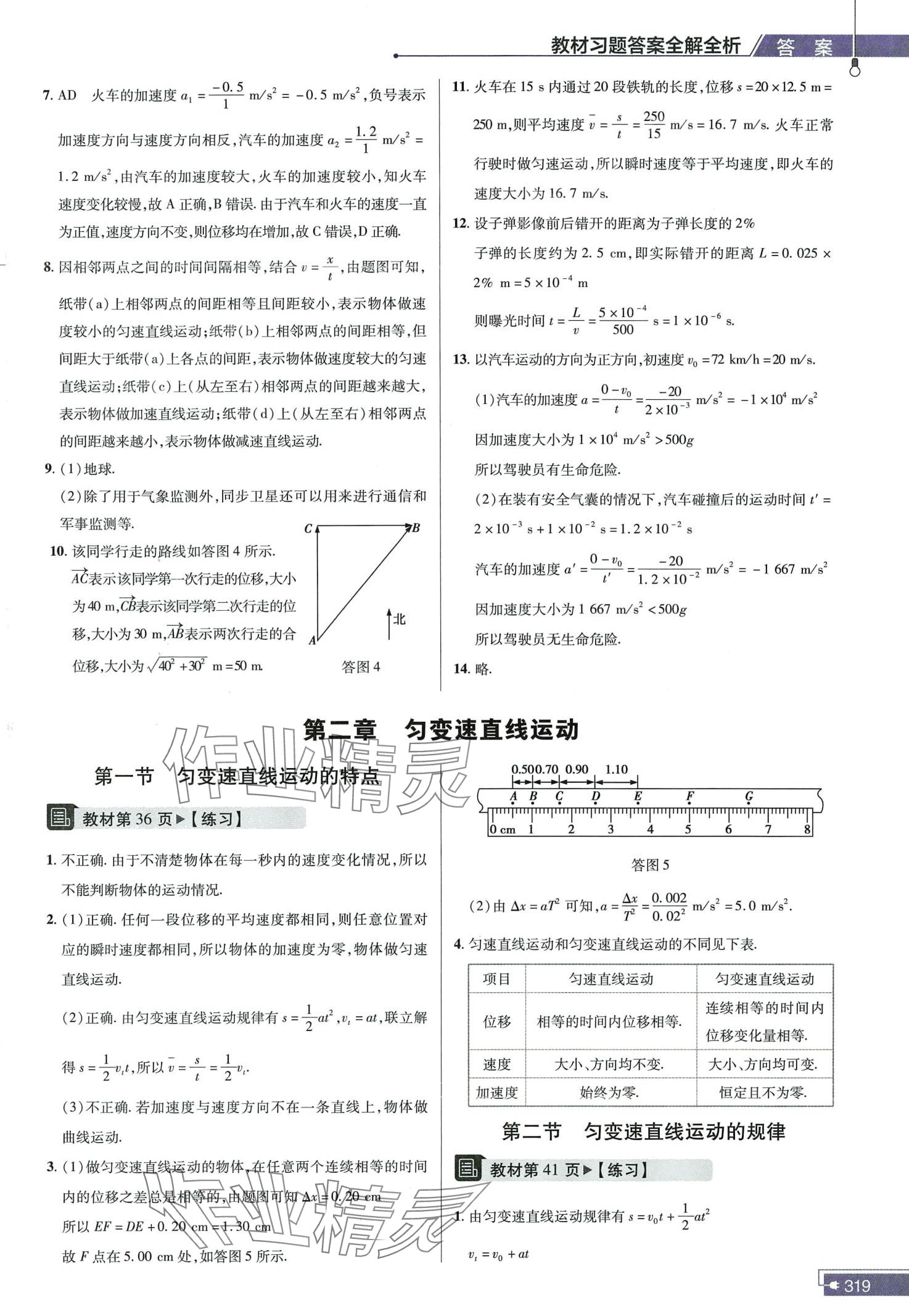 2024年教材课本高中物理必修第一册粤教版&nbsp;第3页