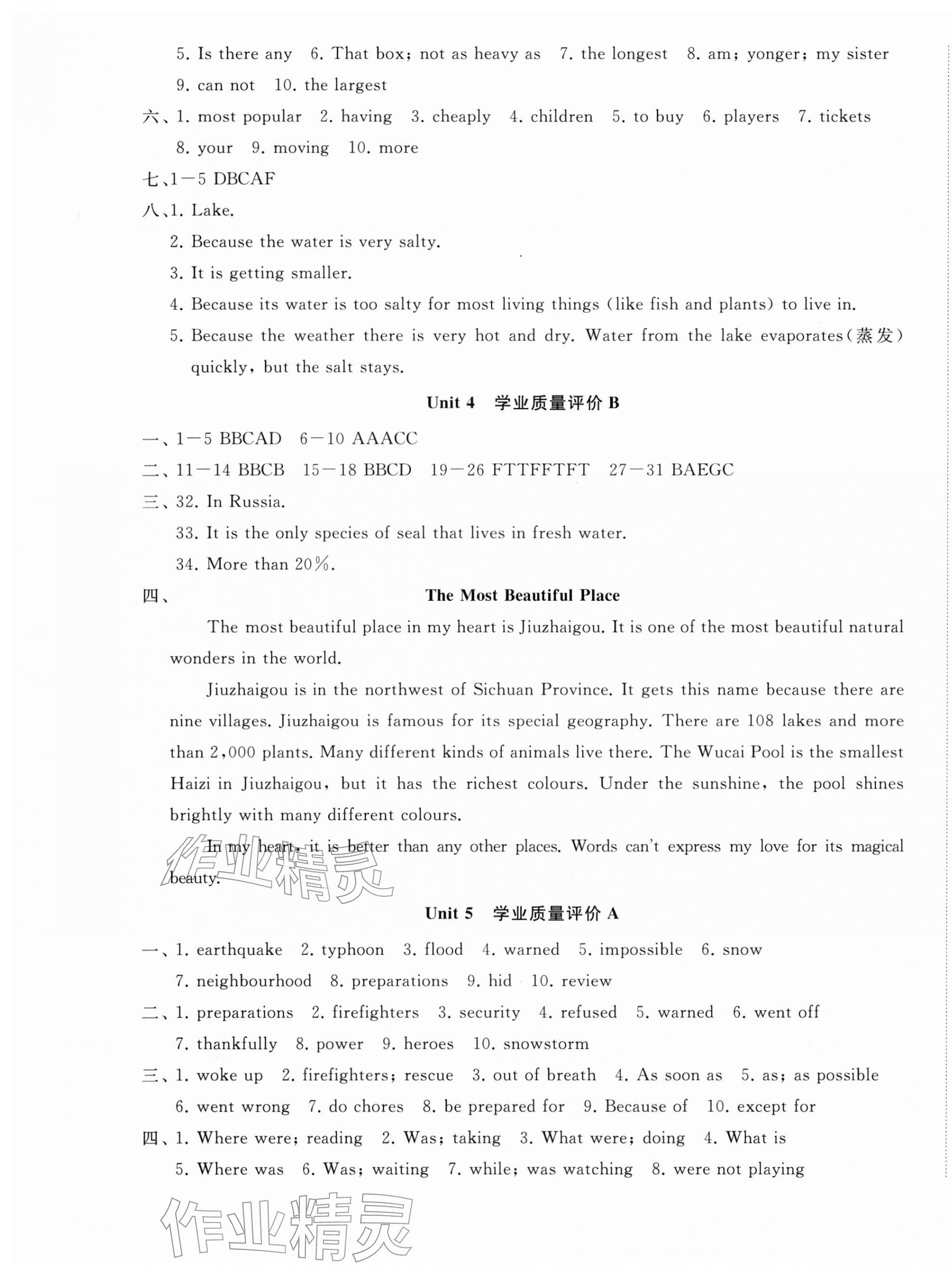 2026年精练课堂分层作业八年级英语下册人教版&nbsp;第5页