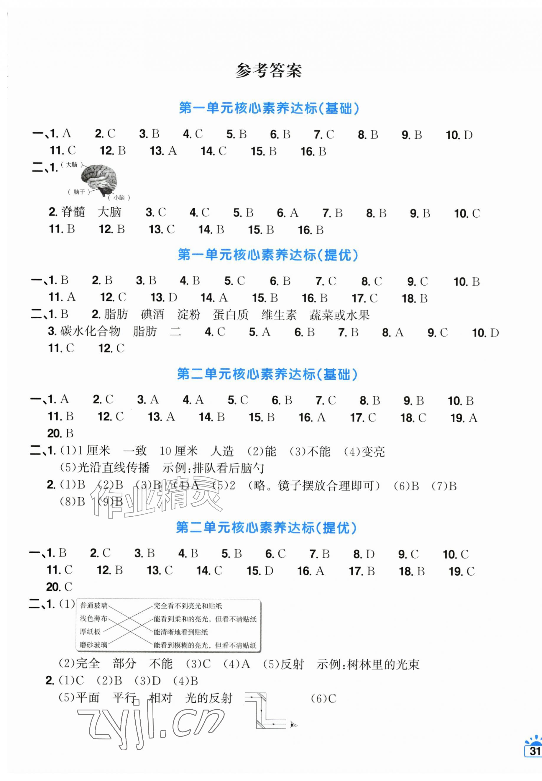 2026年阳光同学一线名师全优好卷六年级科学上册教科版&nbsp;第1页